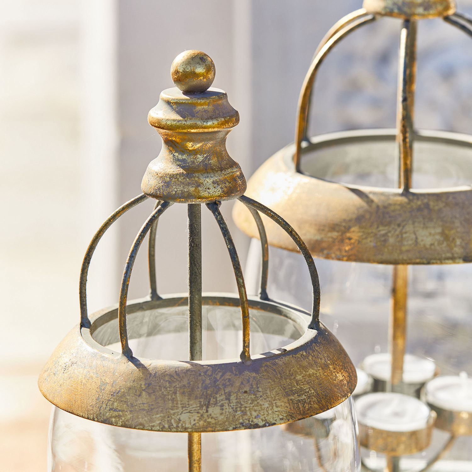 Lot de 2 lanternes Bluenn