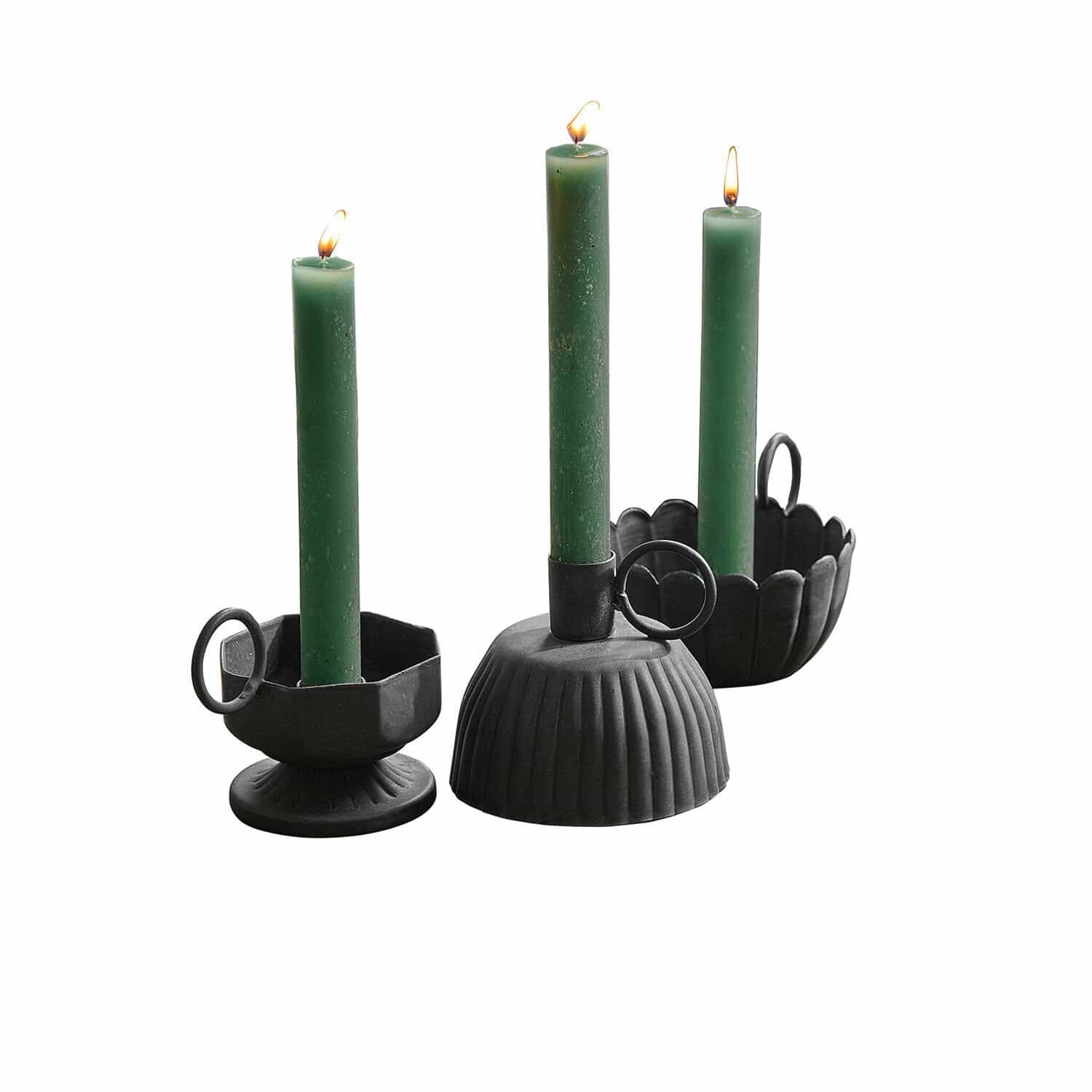 Lot de 3 bougeoirs Lazharin
