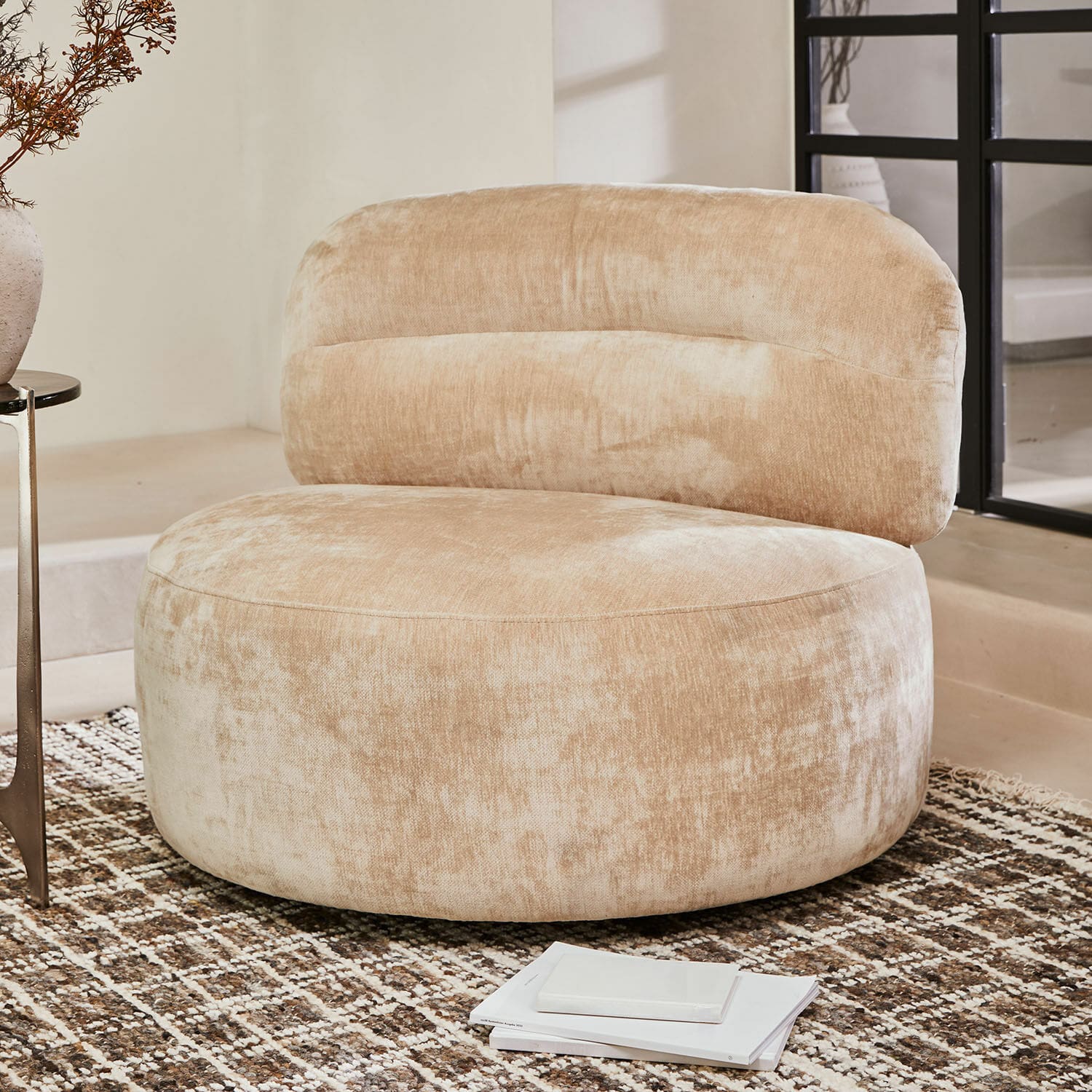 Fauteuil lounge rotatif Brookminster