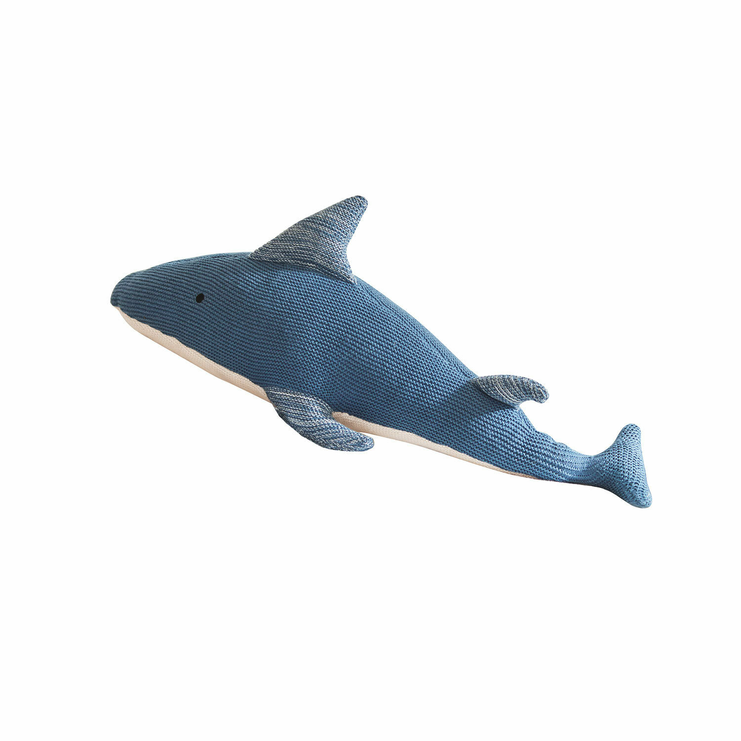 Peluche Cheruboo Jouet en peluche requin bleu en tricot doux, parfait pour chambre d'enfant