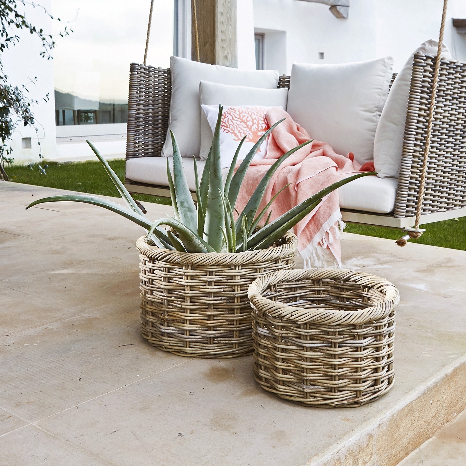 Lot de 2 paniers Audrey