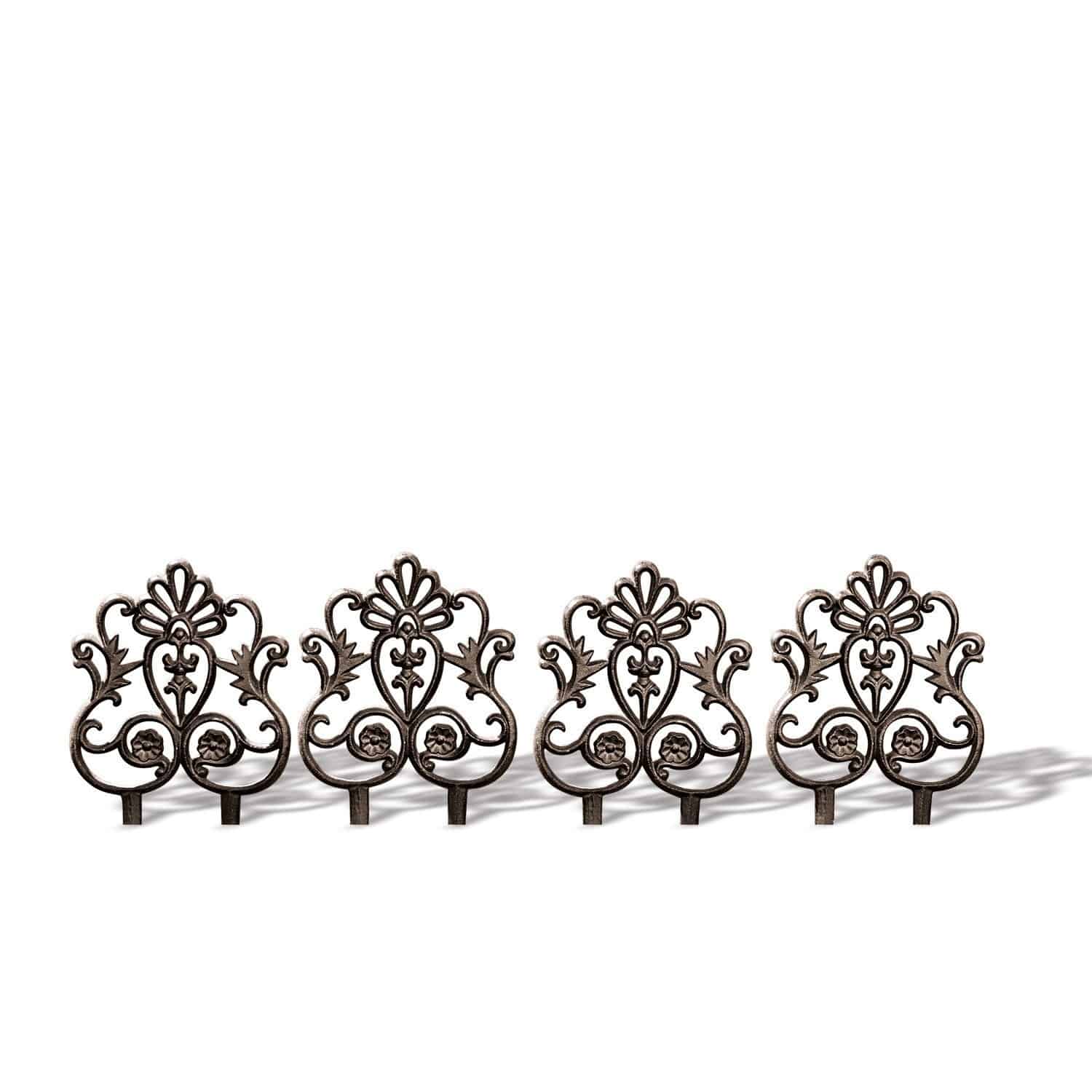 Lot de 4 ornements de jardin Rouet