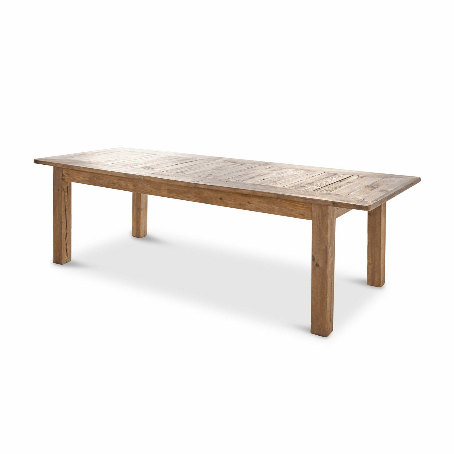 Table Amherst Table longue en bois naturel, meuble robuste pour salle à manger ou salon