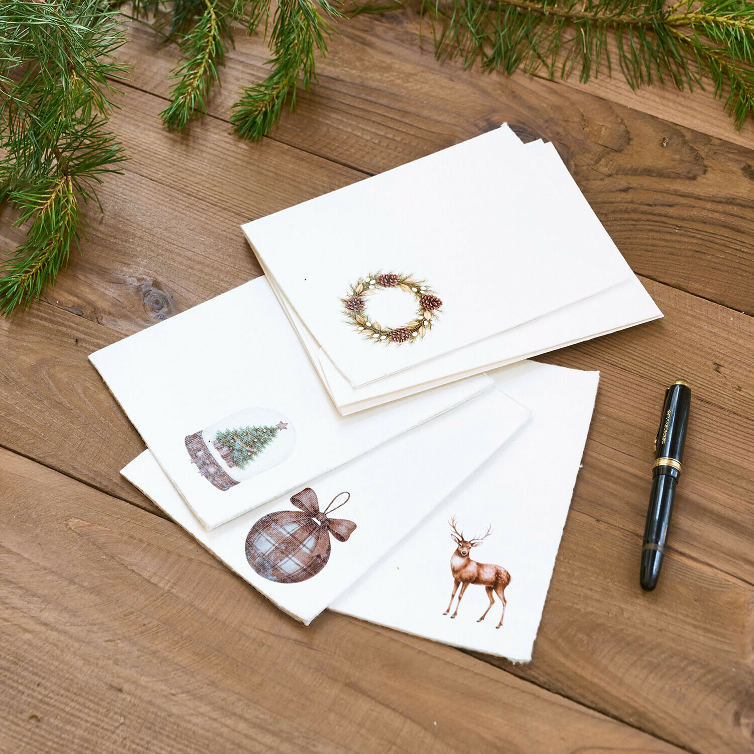 Lot de 4 cartes de vœux Earlsfield