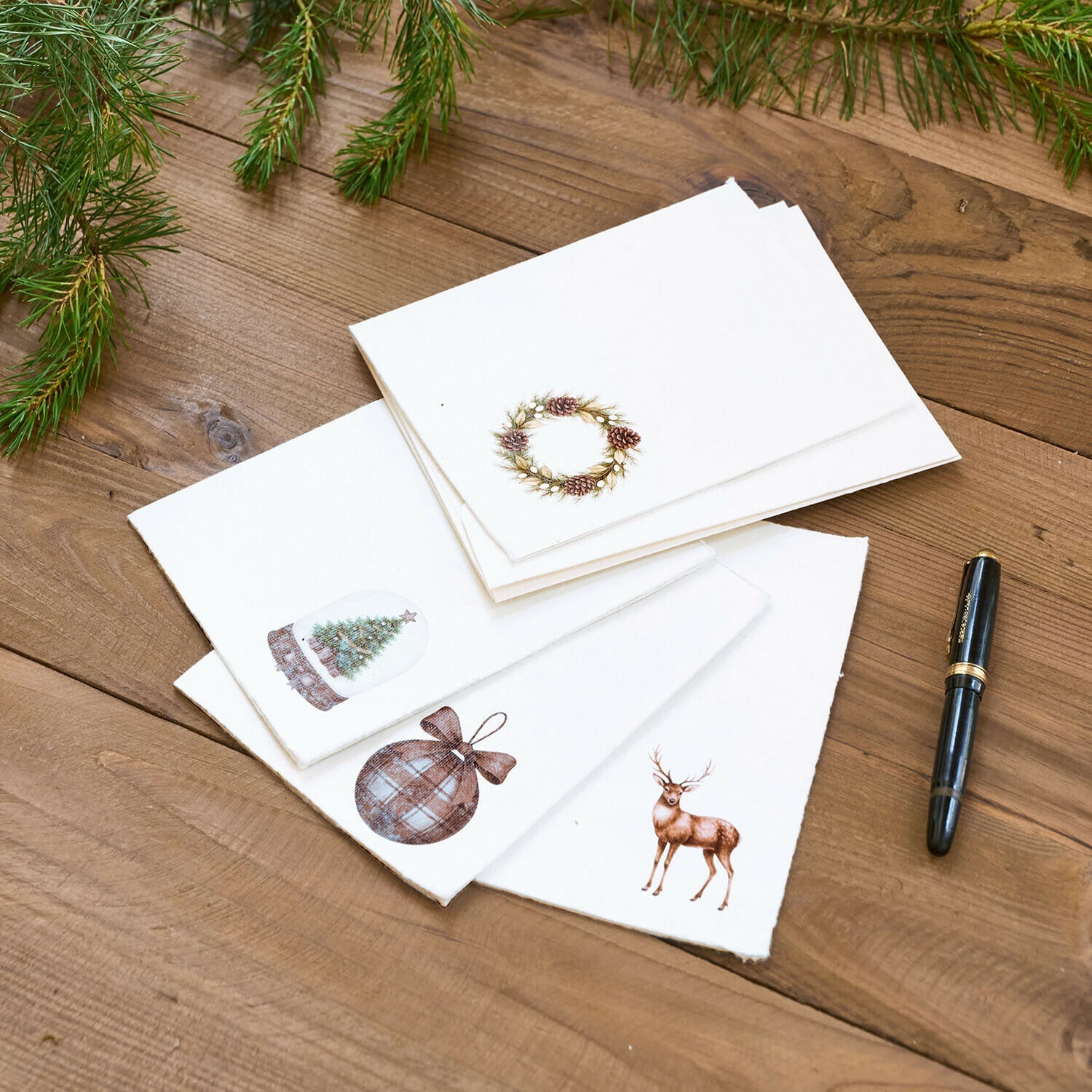 Lot de 4 cartes de vœux Earlsfield Lot de 4 cartes de vœux Earlsfield