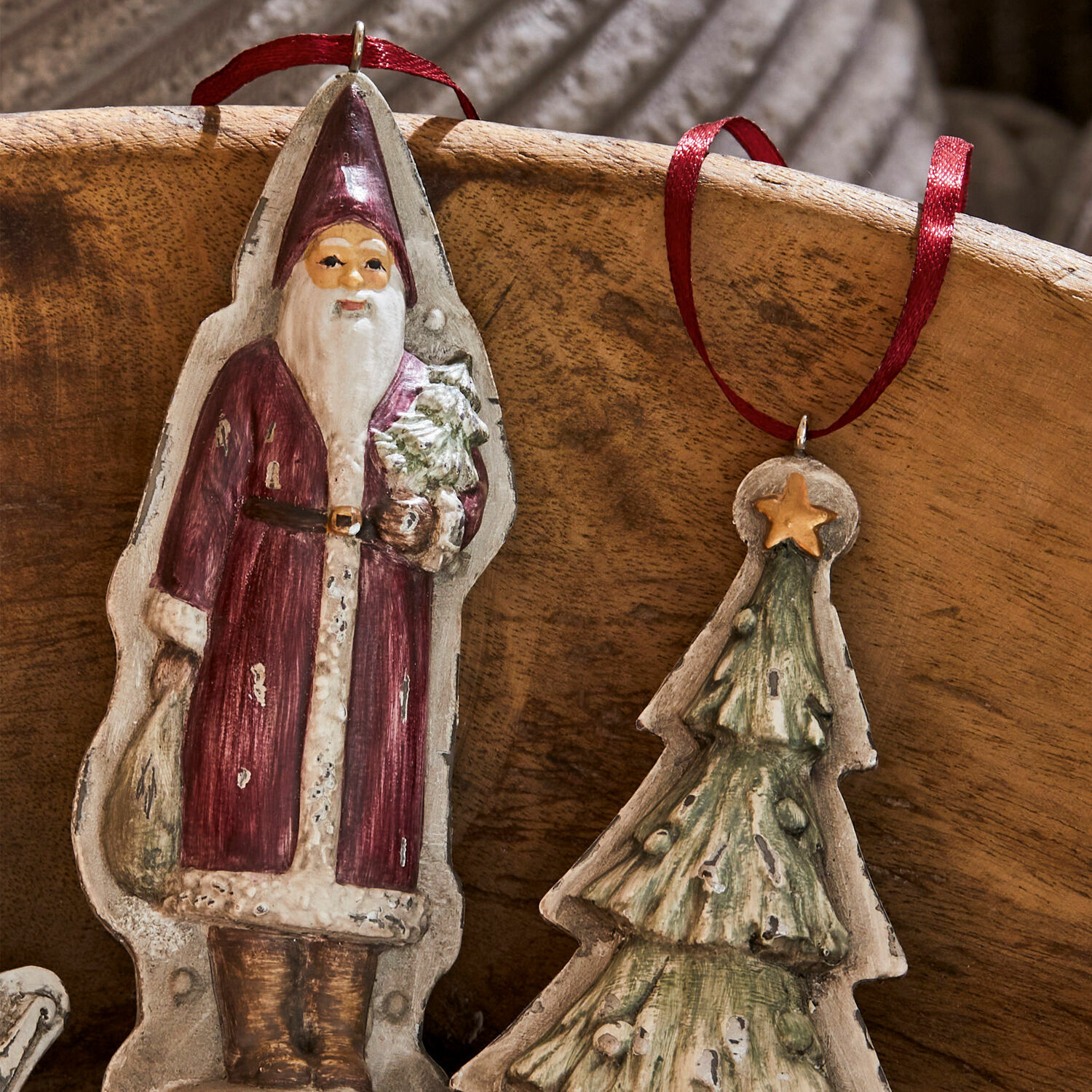 Lot de 3 décorations à suspendre Sartenja