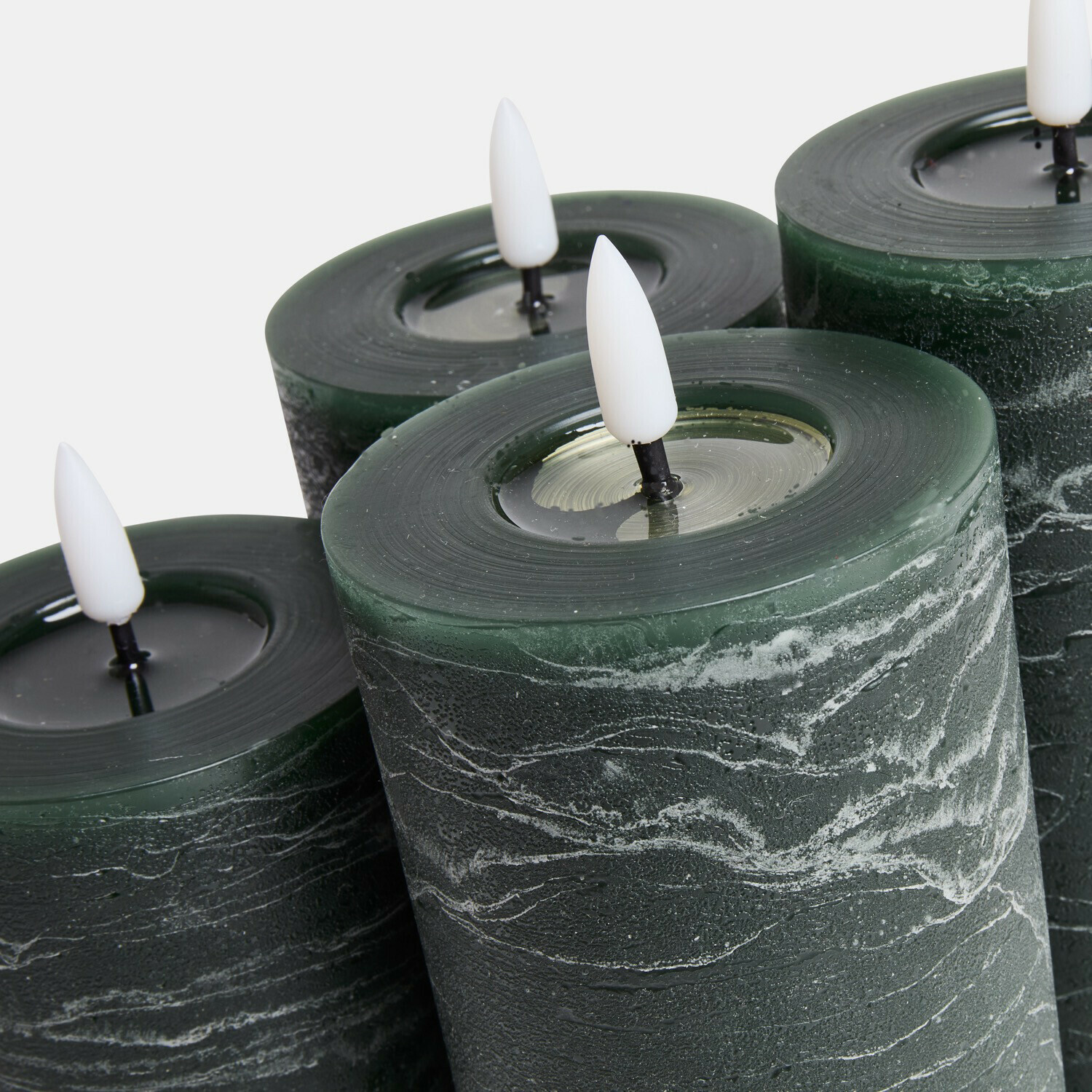 Lot de 4 bougies cylindriques à LED Ljusvik