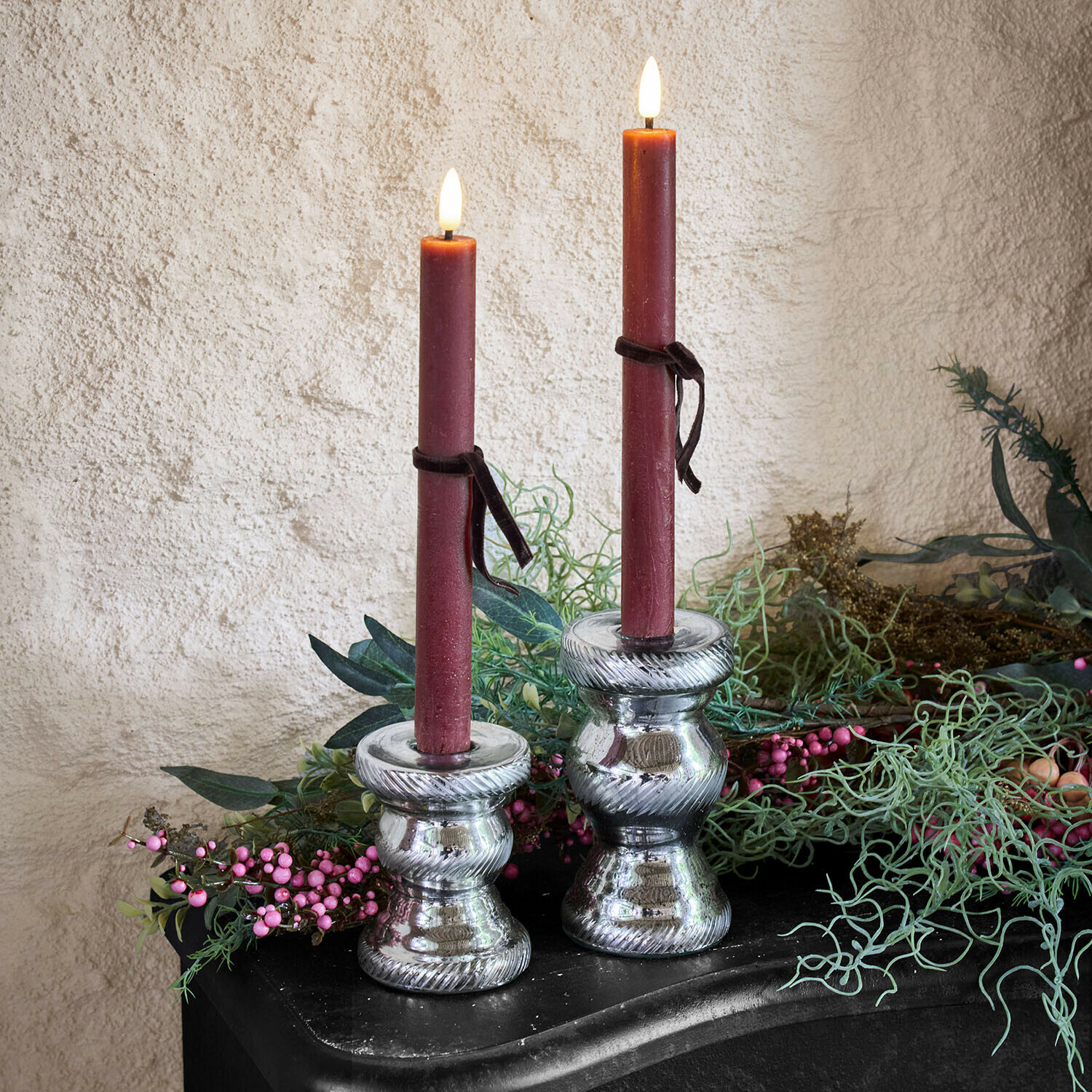 Lot de 2 bougeoirs Séveraine