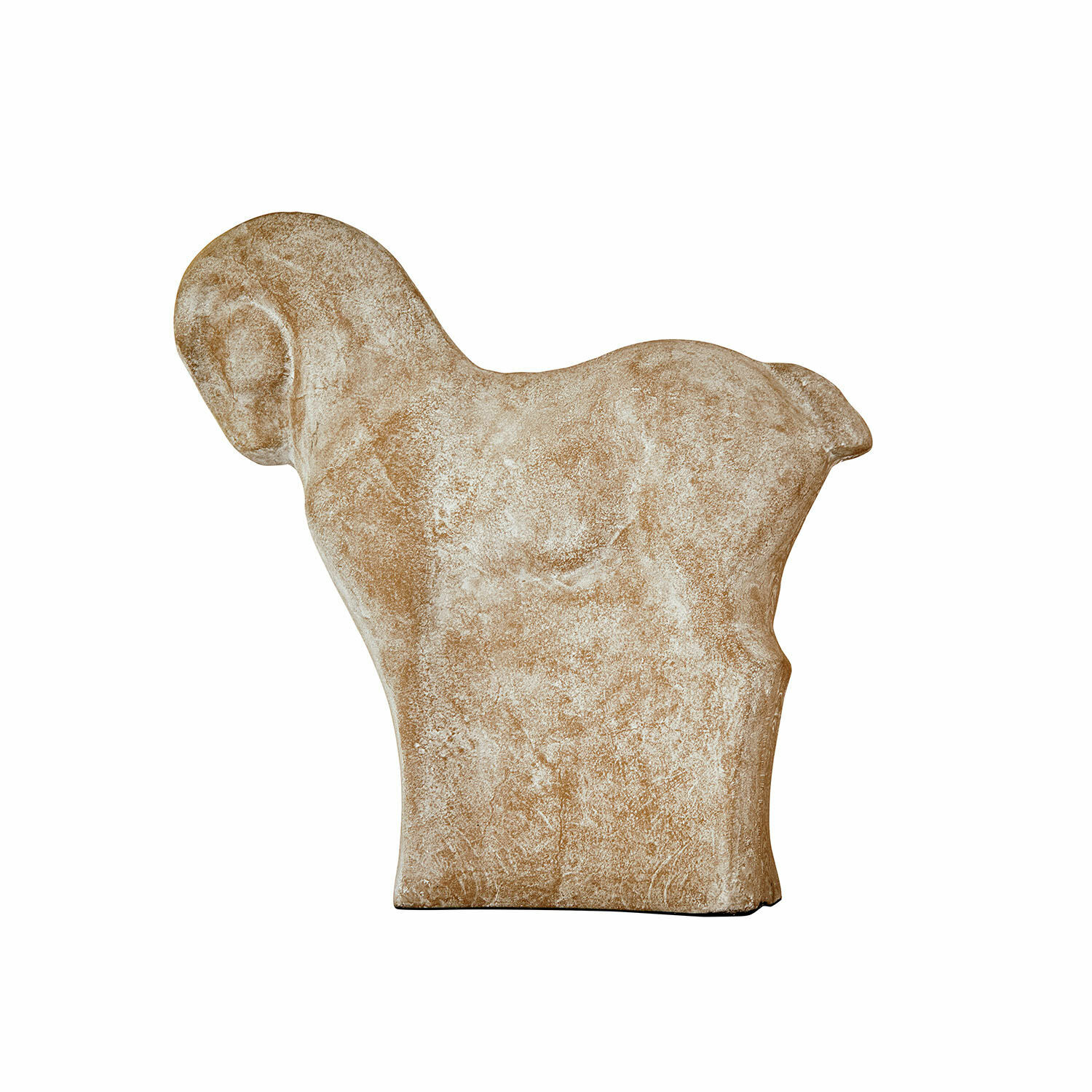 Cheval décoratif Vionello Figurine décorative d'agneau en pierre beige au style rustique pour intérieur et jardin