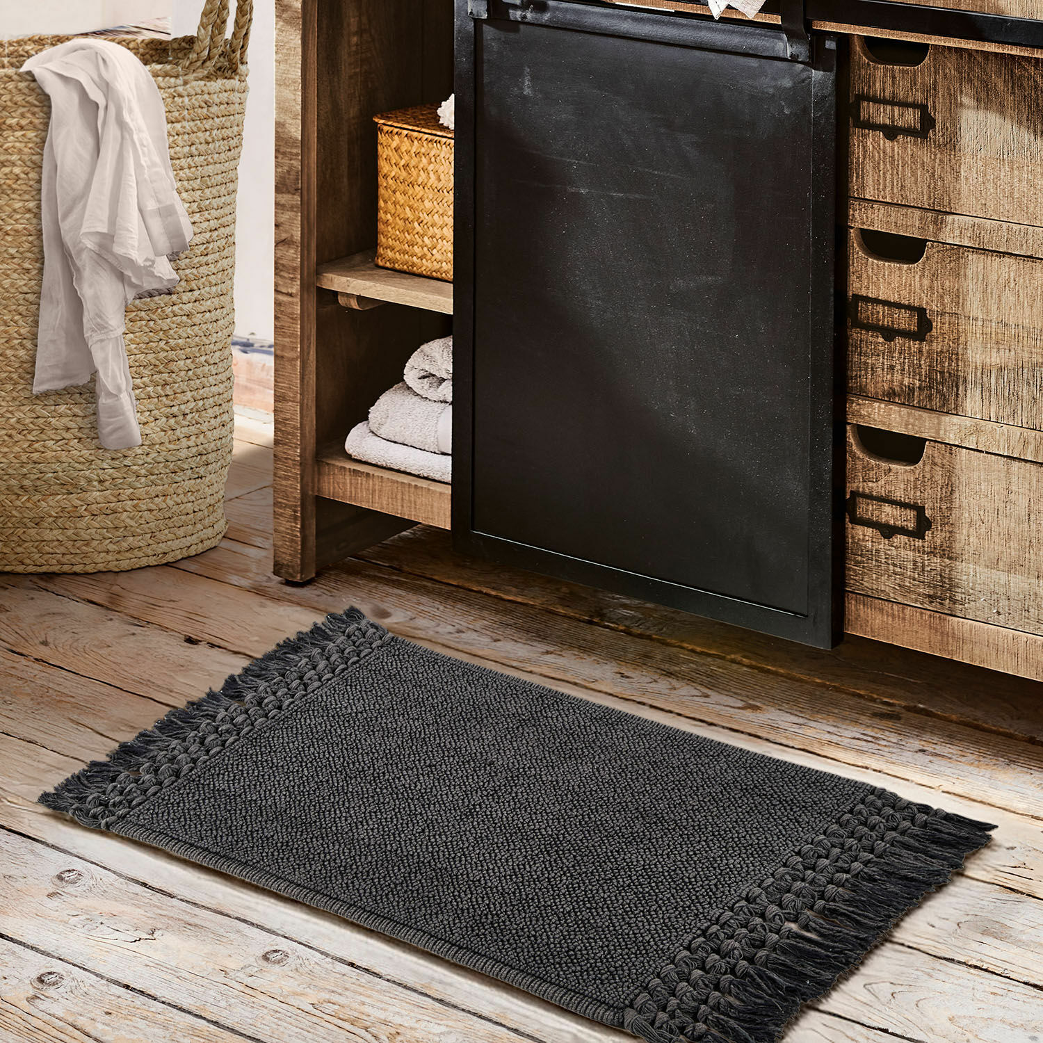 Lot de 2 tapis de bain Faelwyn