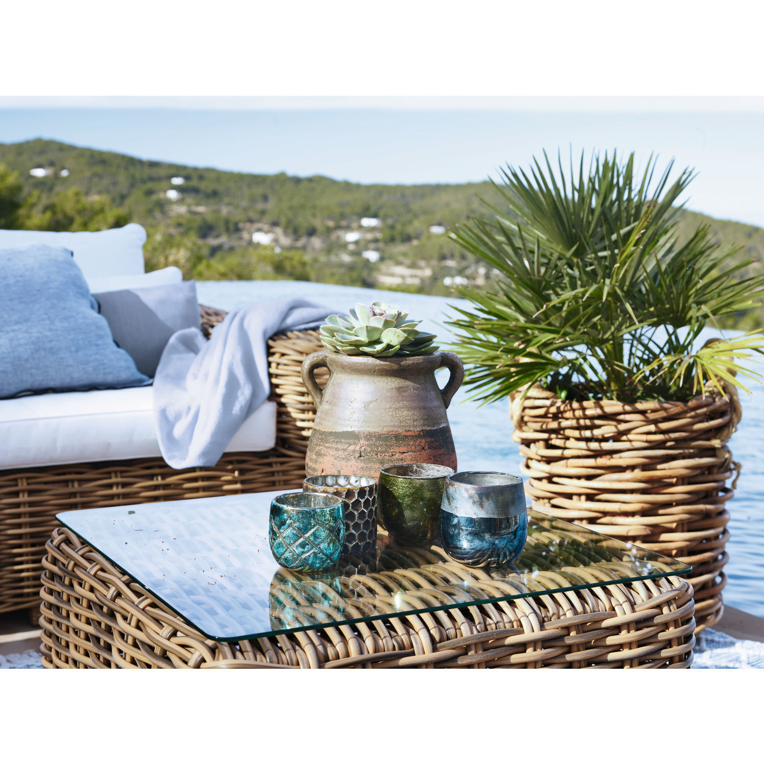 Lot de 4 photophores Marine