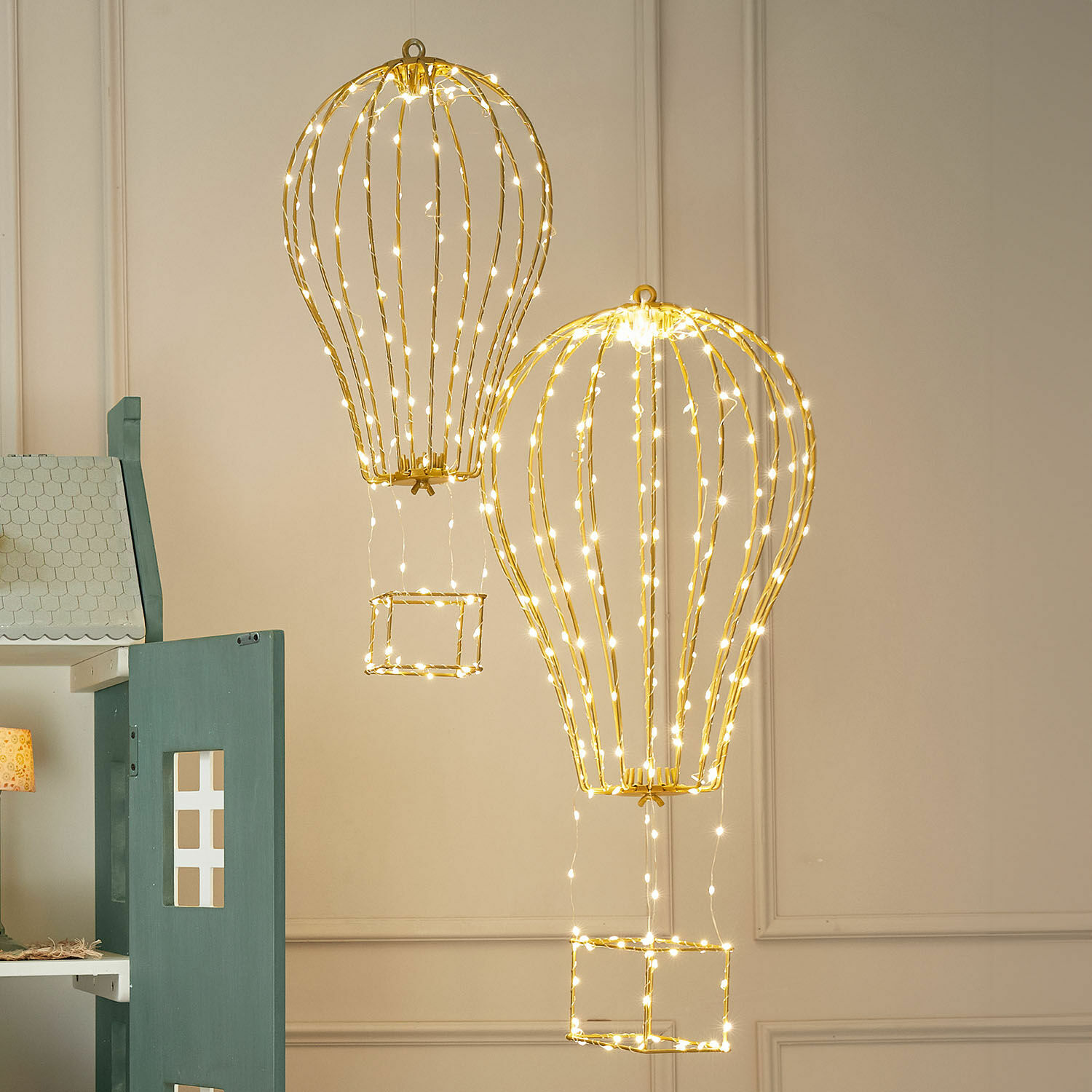 Lot de 2 montgolfières à LED Bylle