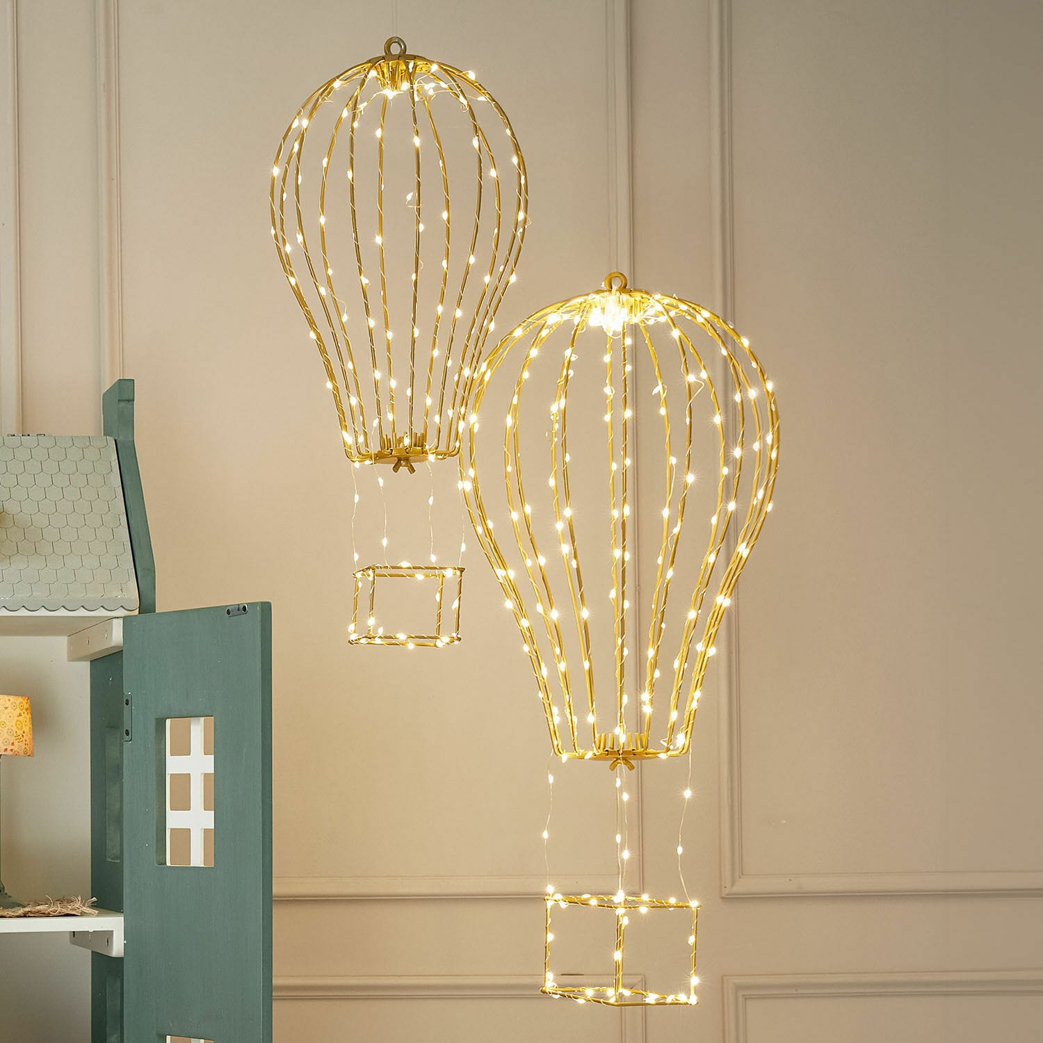 Lot de 2 montgolfières à LED Bylle