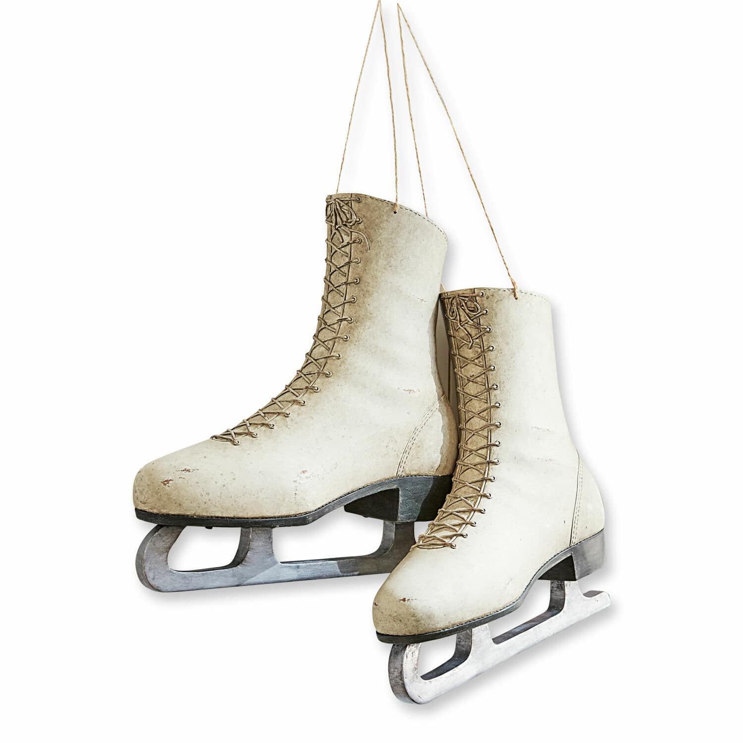 Lot de 2 patins à glace décoratifs Thibaud