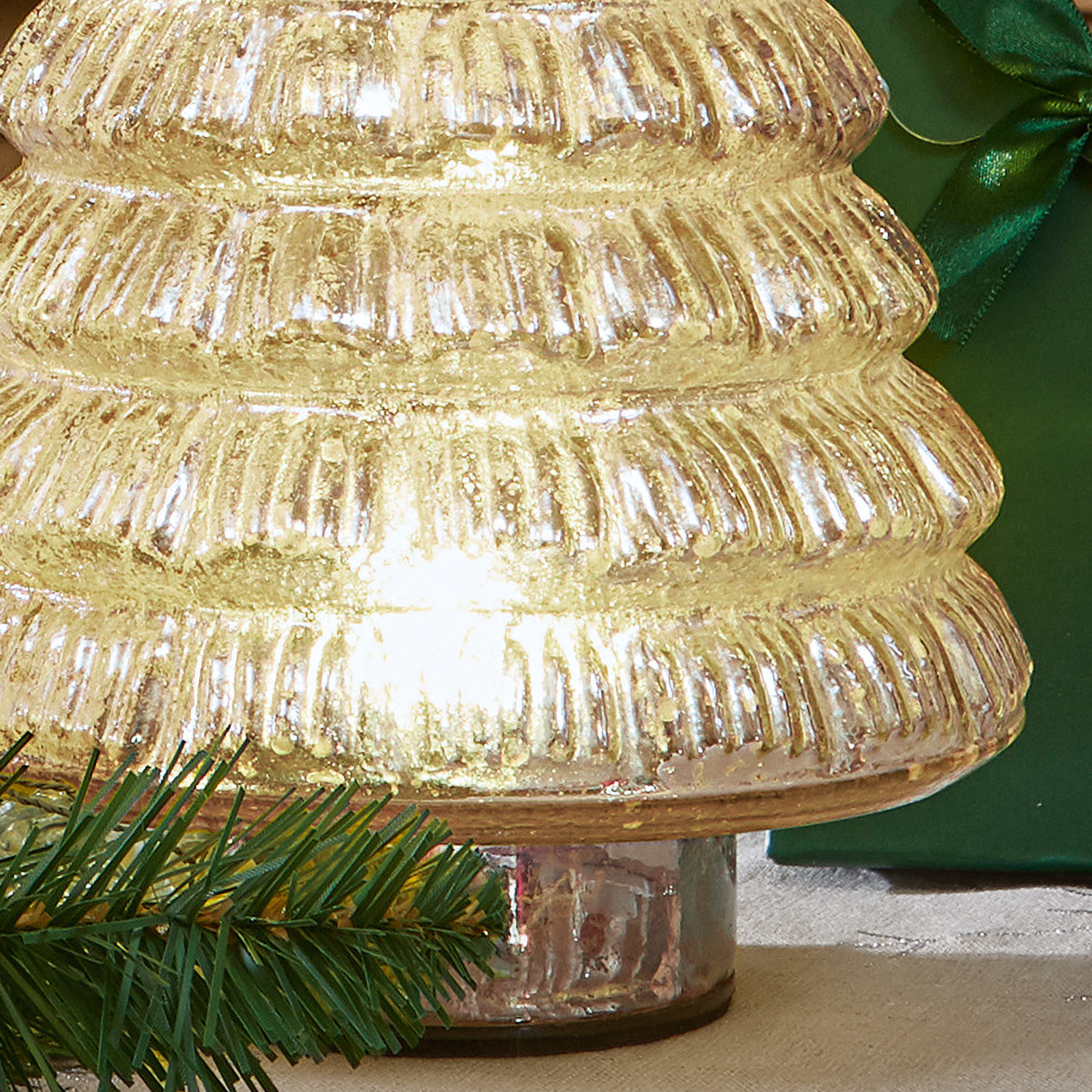 Lot de 2 arbres décoratifs Glacier