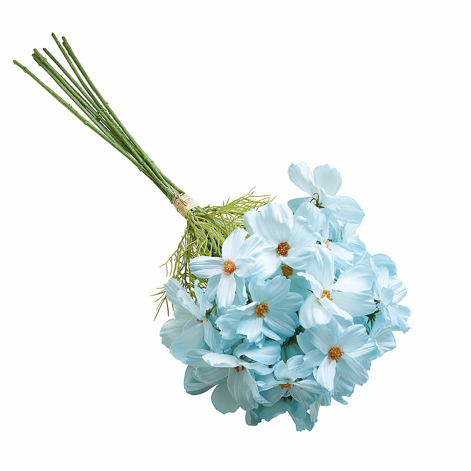 bleu clair Bouquet décoratif de fleurs Tilla bleu clair avec tiges vertes pour décoration intérieure