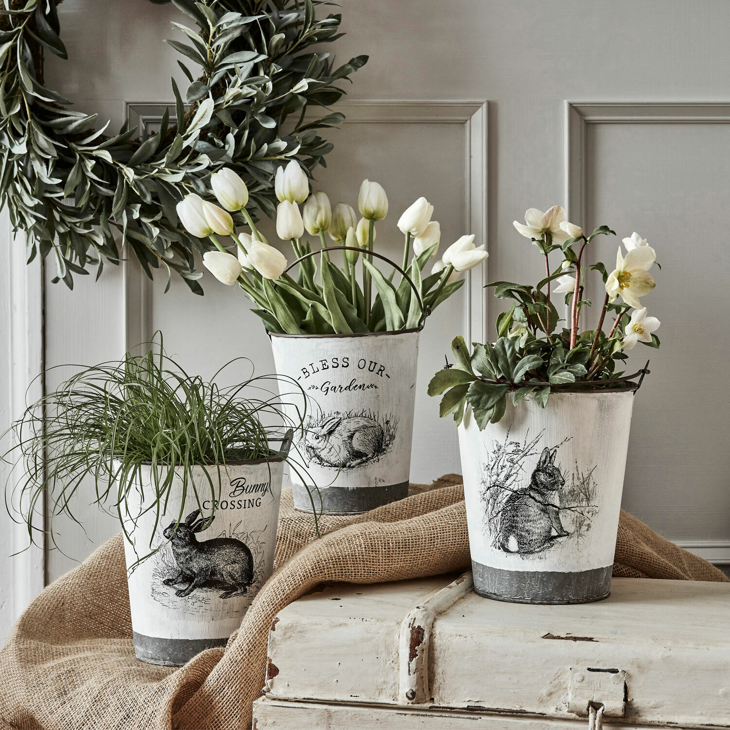 Lot de 3 cache-pots Dangila