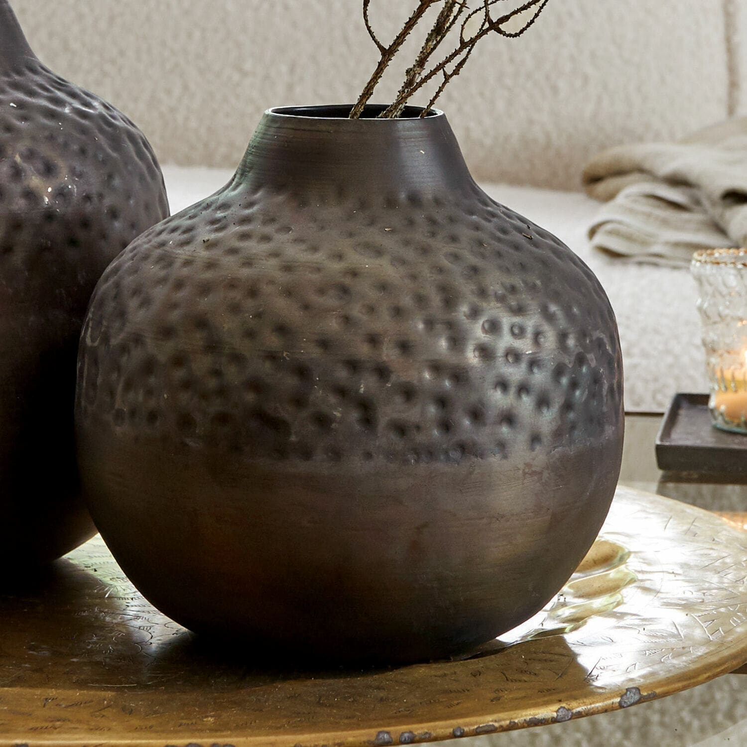 Lot de 2 vases décoratifs Edison