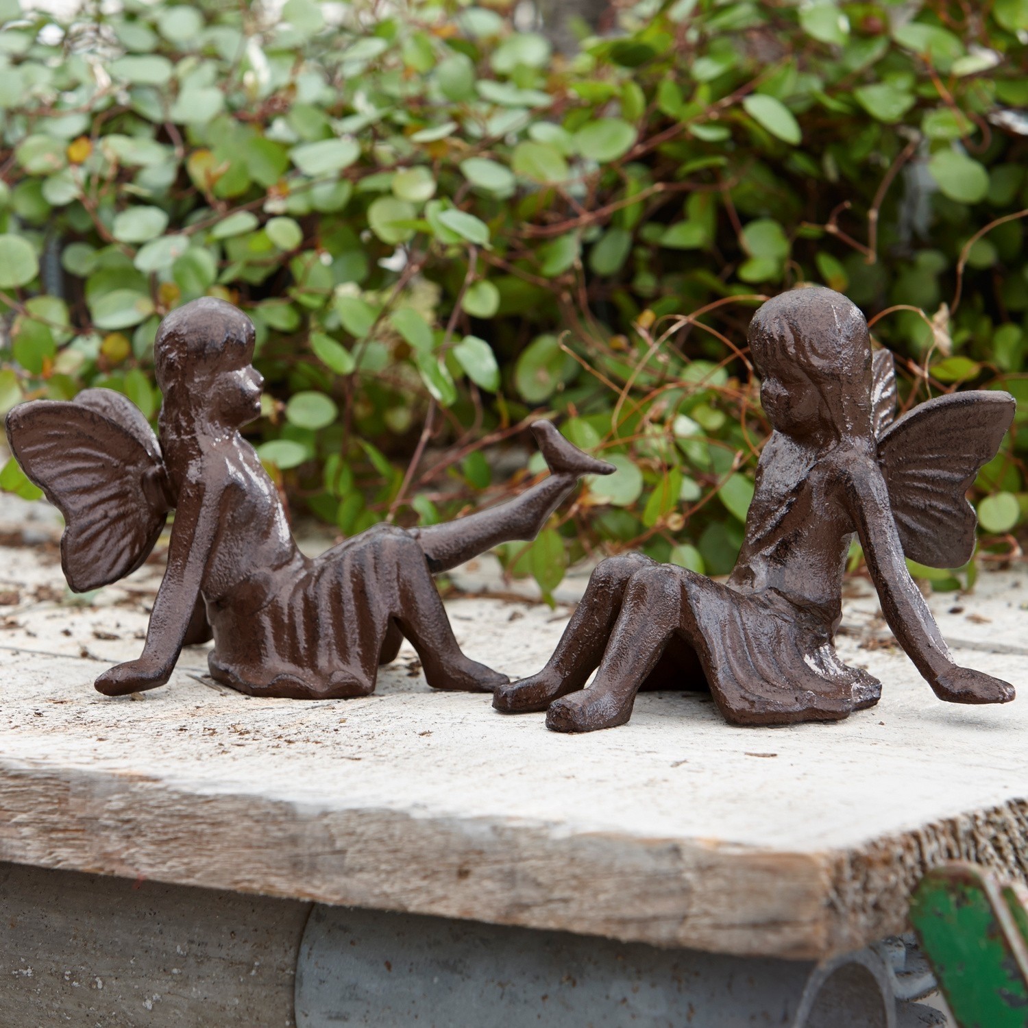 Lot de 2 figurines décoratives Papille