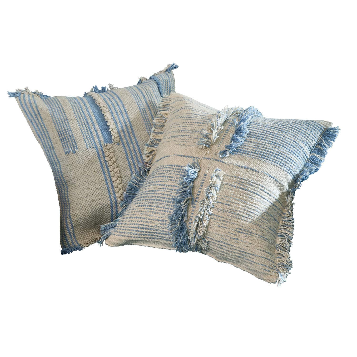 Lot de 2 housses de coussins Ciel d'Azur