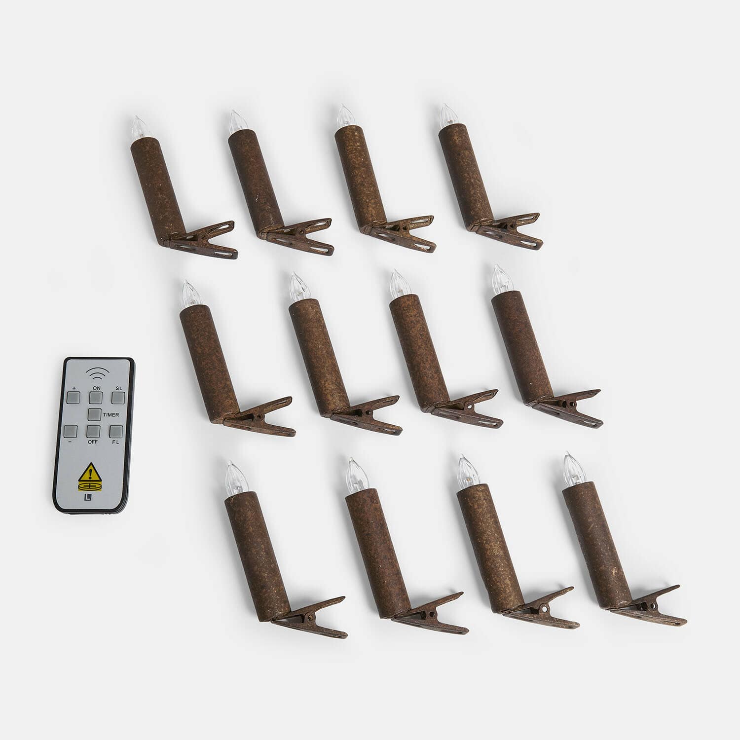Lot de 12 bougies LED pour sapin Thorivelle