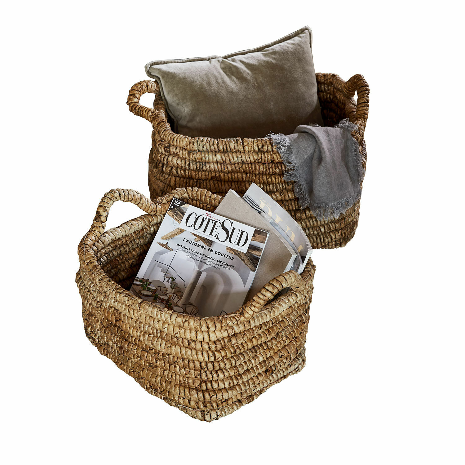 Lot de 2 paniers Romilly