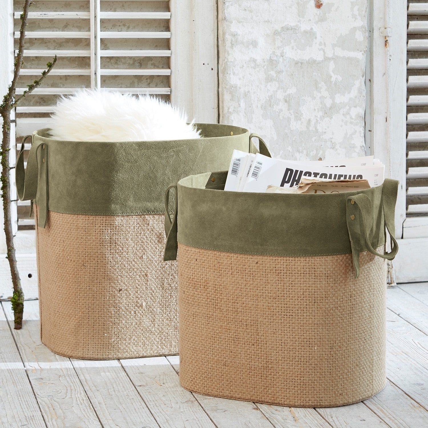 Lot de 2 paniers Adrian