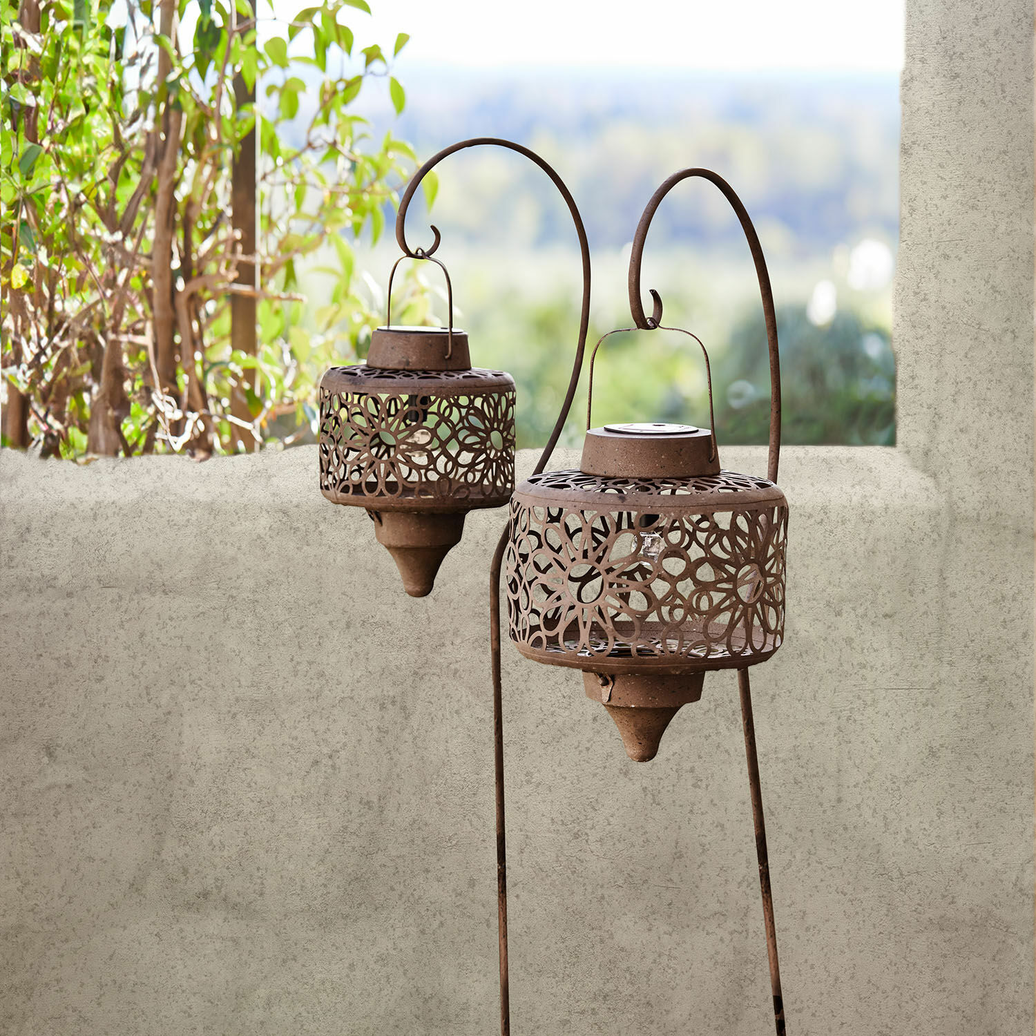 Lot de 2 lanternes solaires Robelline