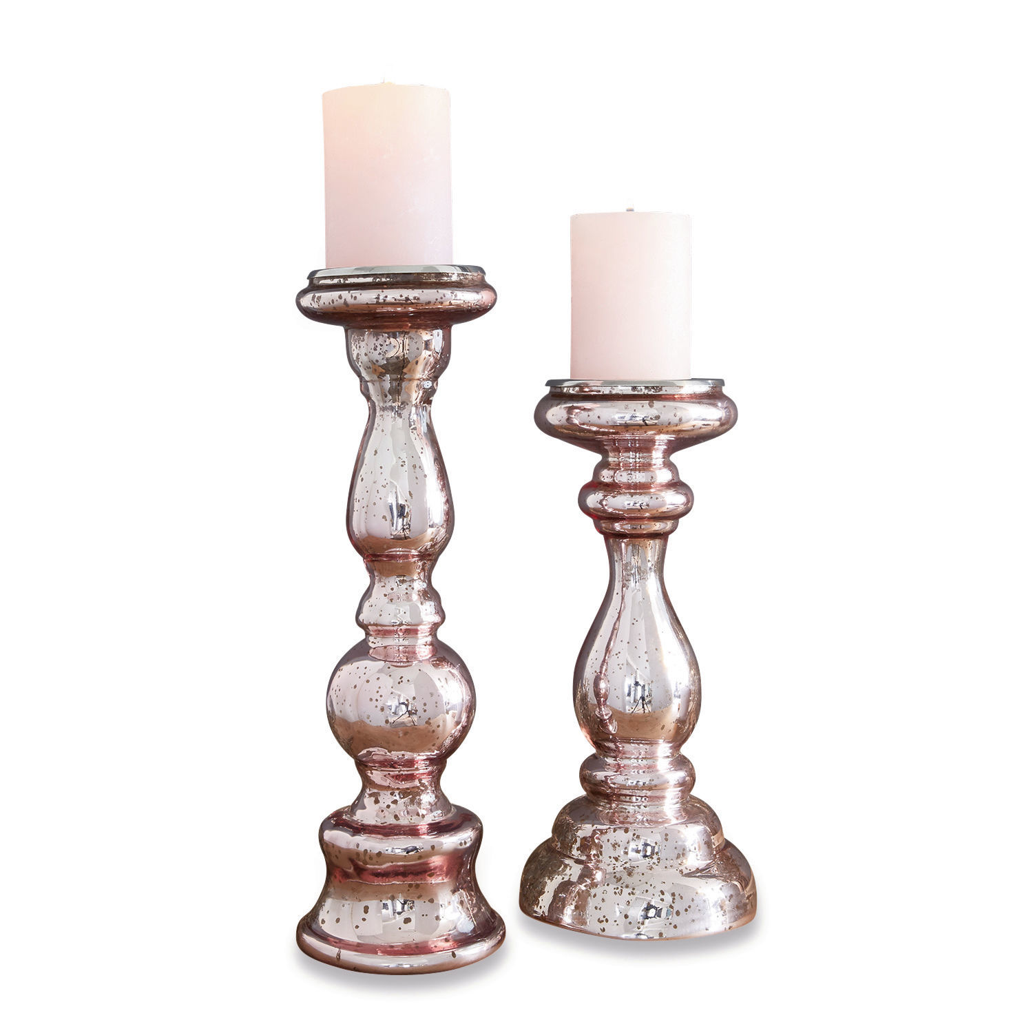Lot de 2 bougeoirs Crotone