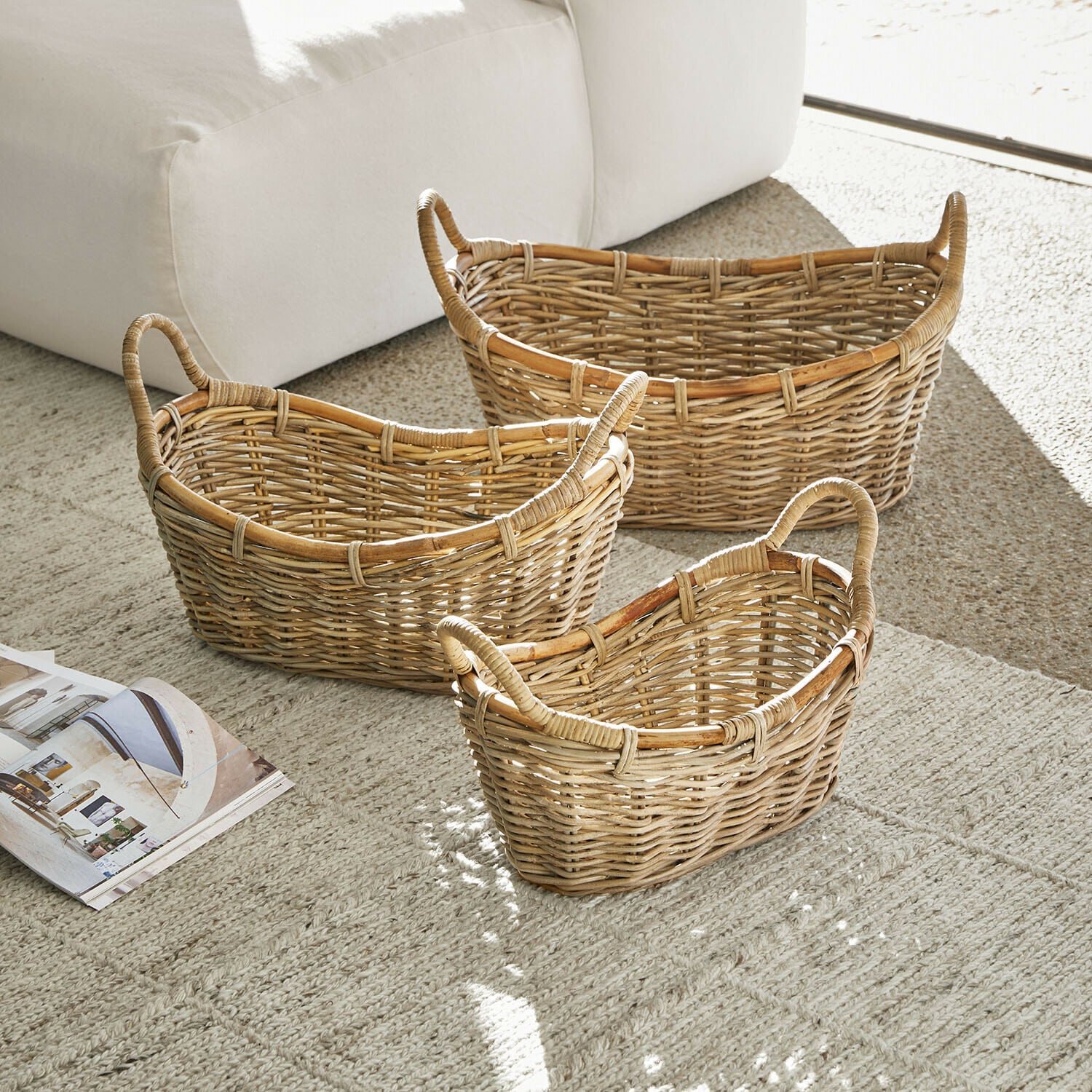 Lot de 3 paniers Gavelle