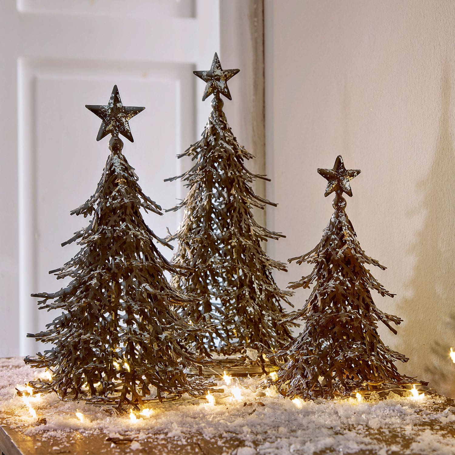 Lot de 3 sapins décoratifs Tennie