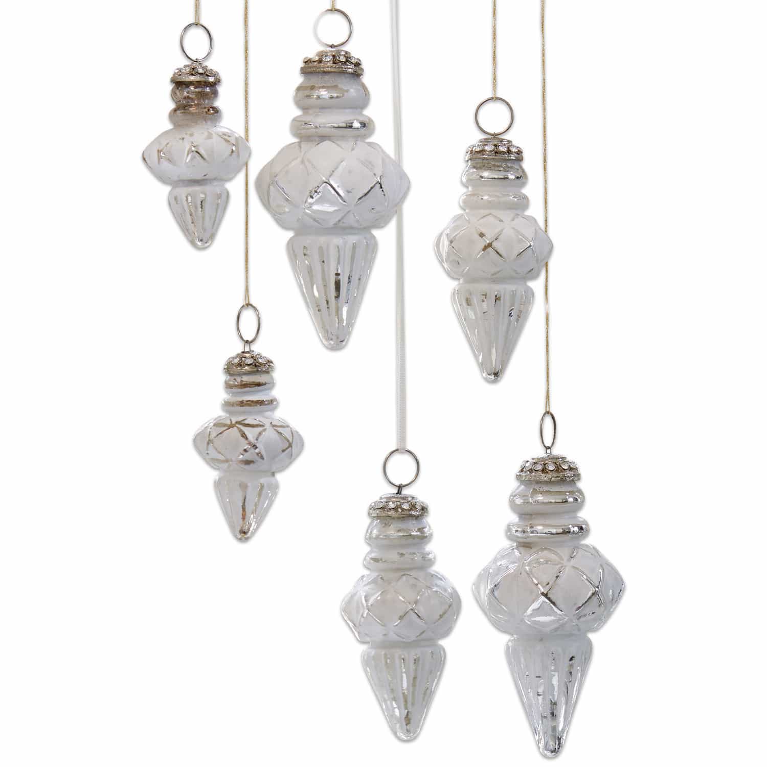 Lot de 6 décorations de Noël Belle