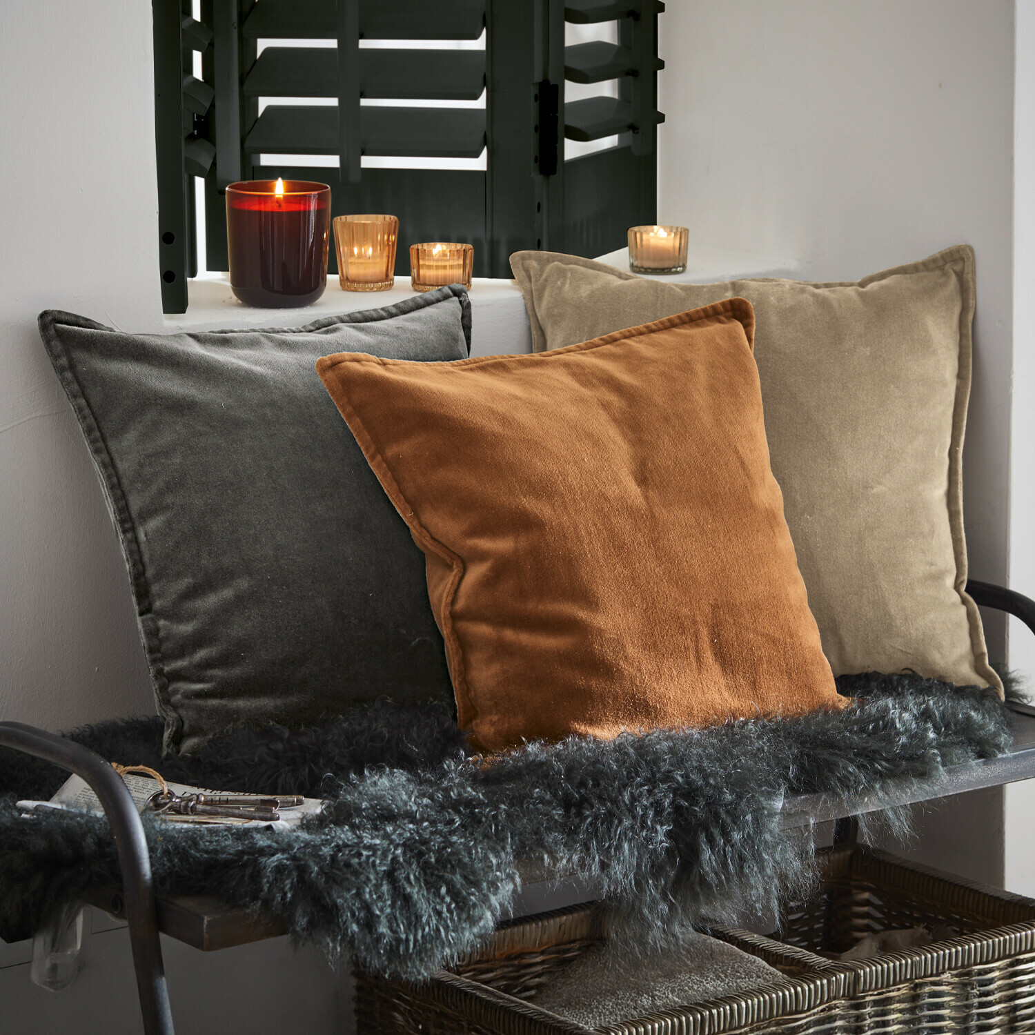 Lot de 3 housses de coussins Lumeau