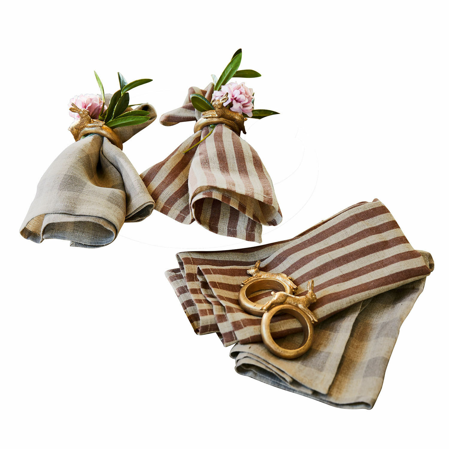 Lot de 4 serviettes de table Brossier