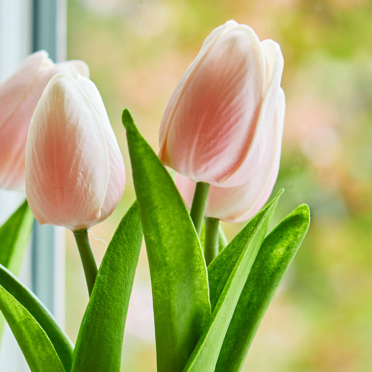 Lot de deux pots de tulipes décoratives Zéphine