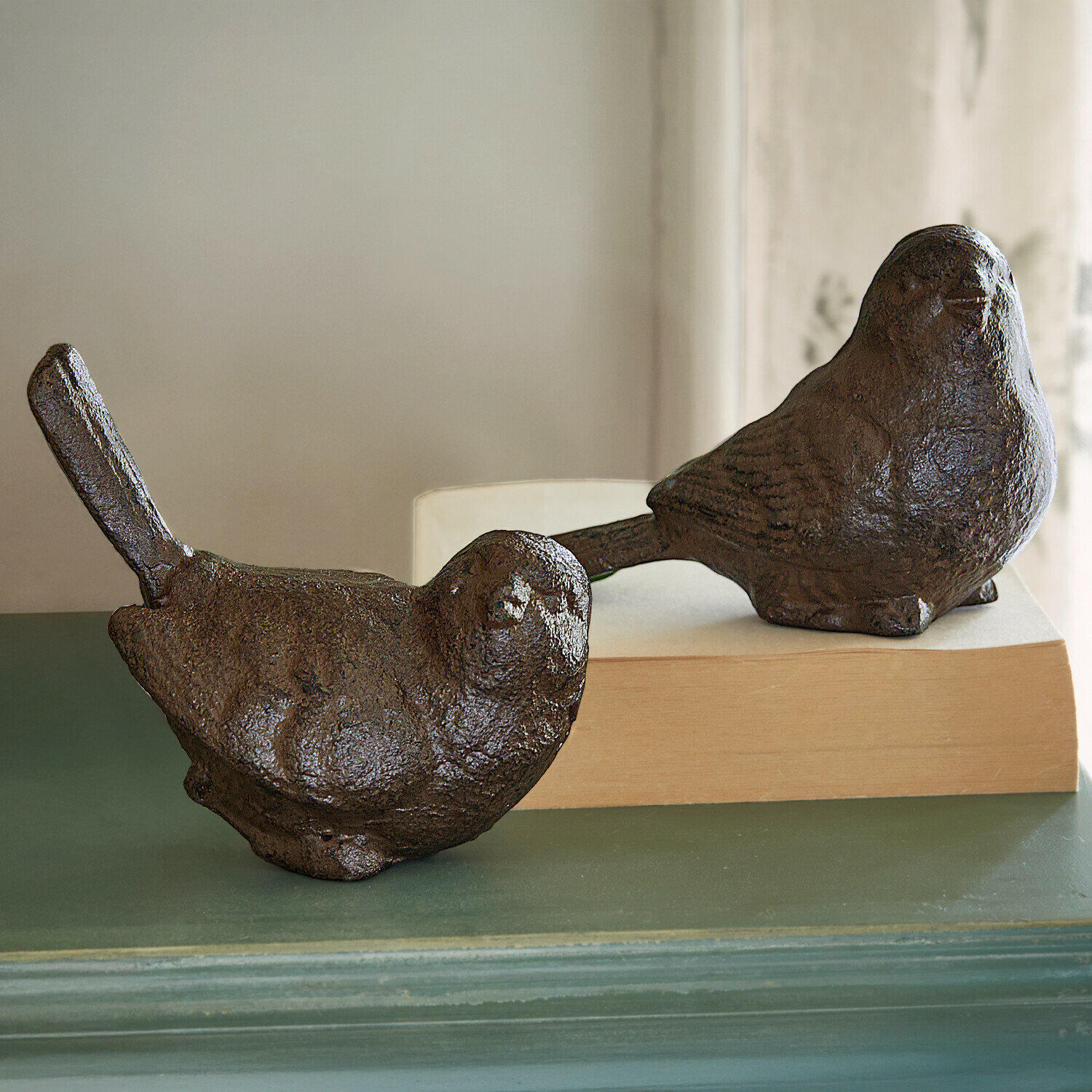 Lot de 2 oiseaux décoratifs Birdy