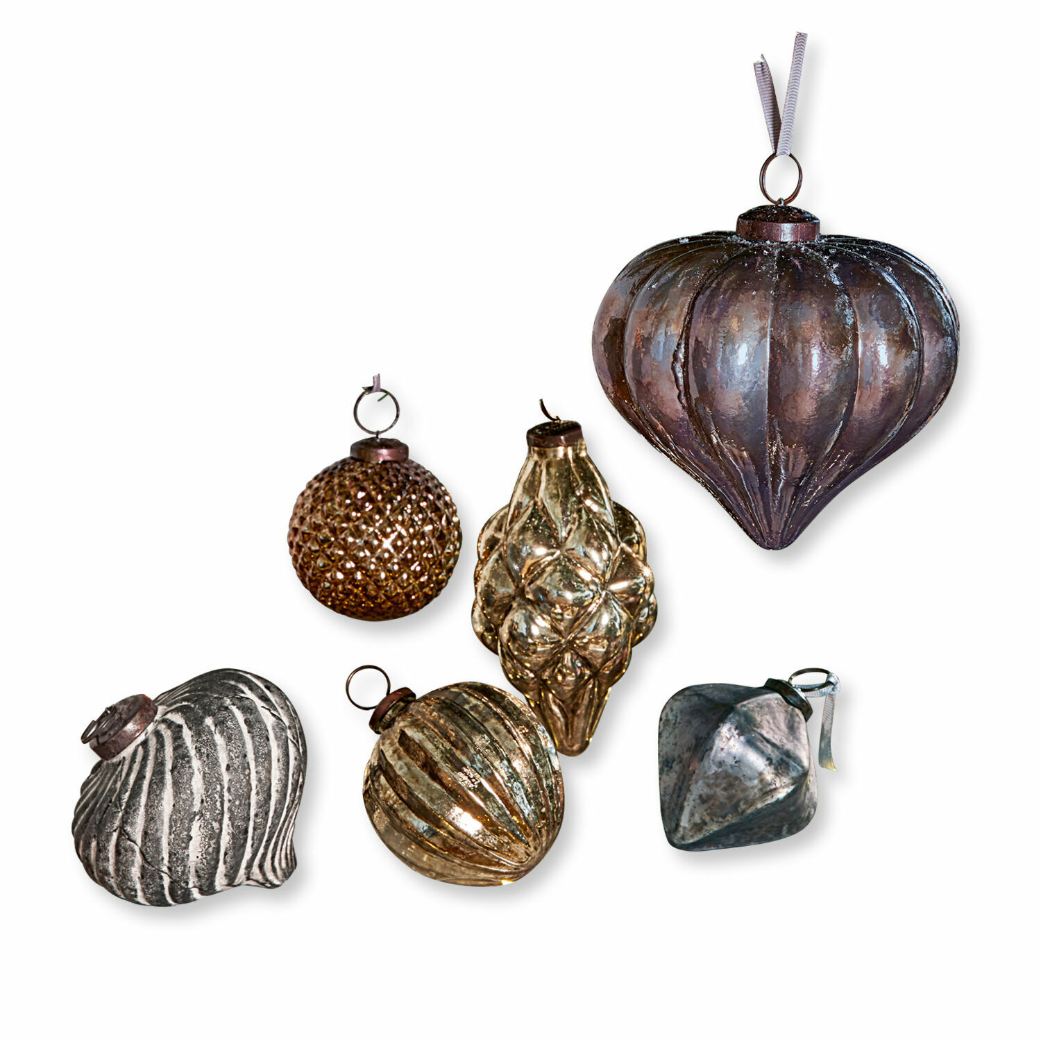 Lot de 6 décorations de Noël Alva