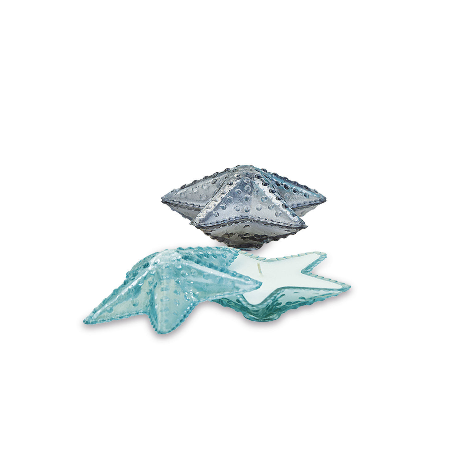 Lot de 2 photophores avec bougies Cuspid