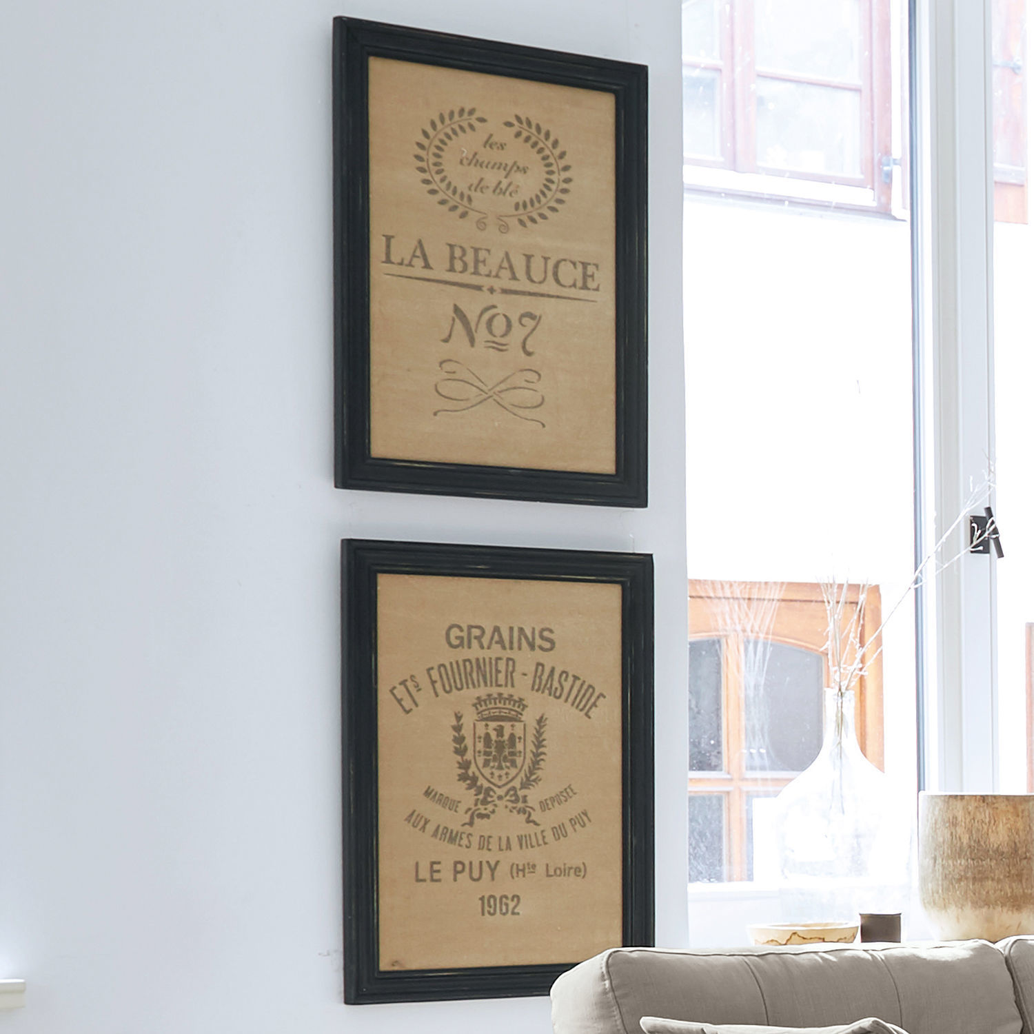 Lot de 2 tableaux Millencord