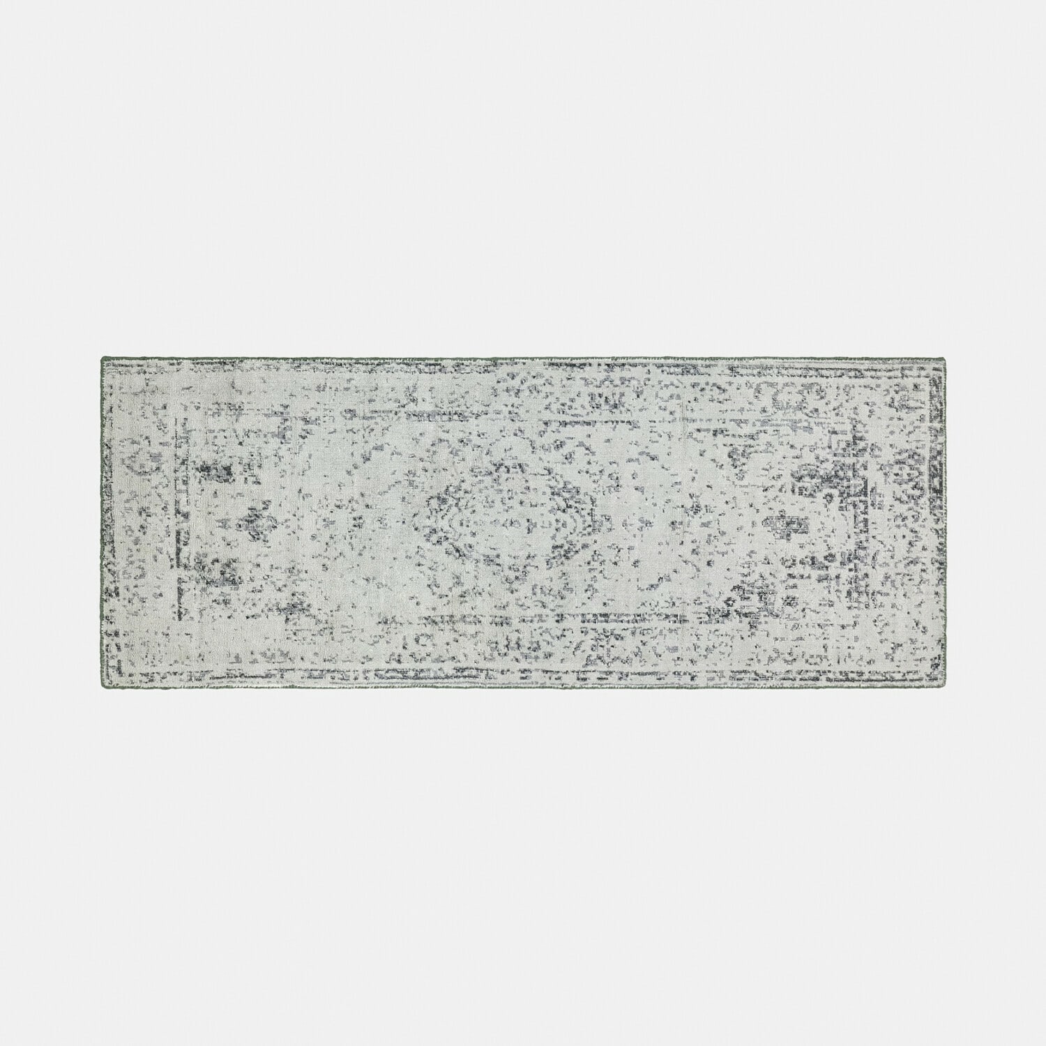 Tapis long Zéphirelle Tapis long gris clair avec motif vintage subtil, tissu doux pour salon ou couloir