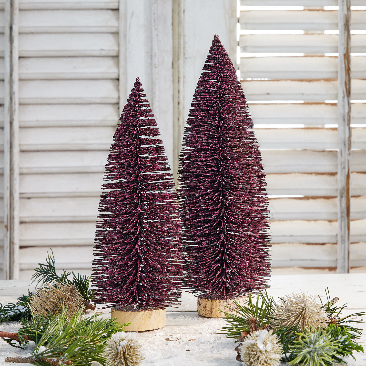 Lot de 2 sapins décoratifs Alta