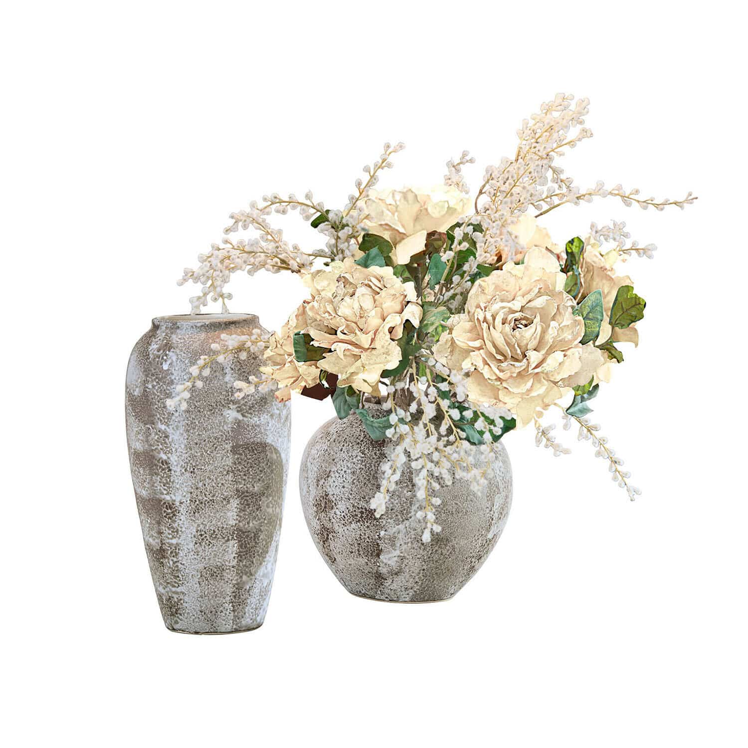 Lot de 2 vases Ciel d'Opale