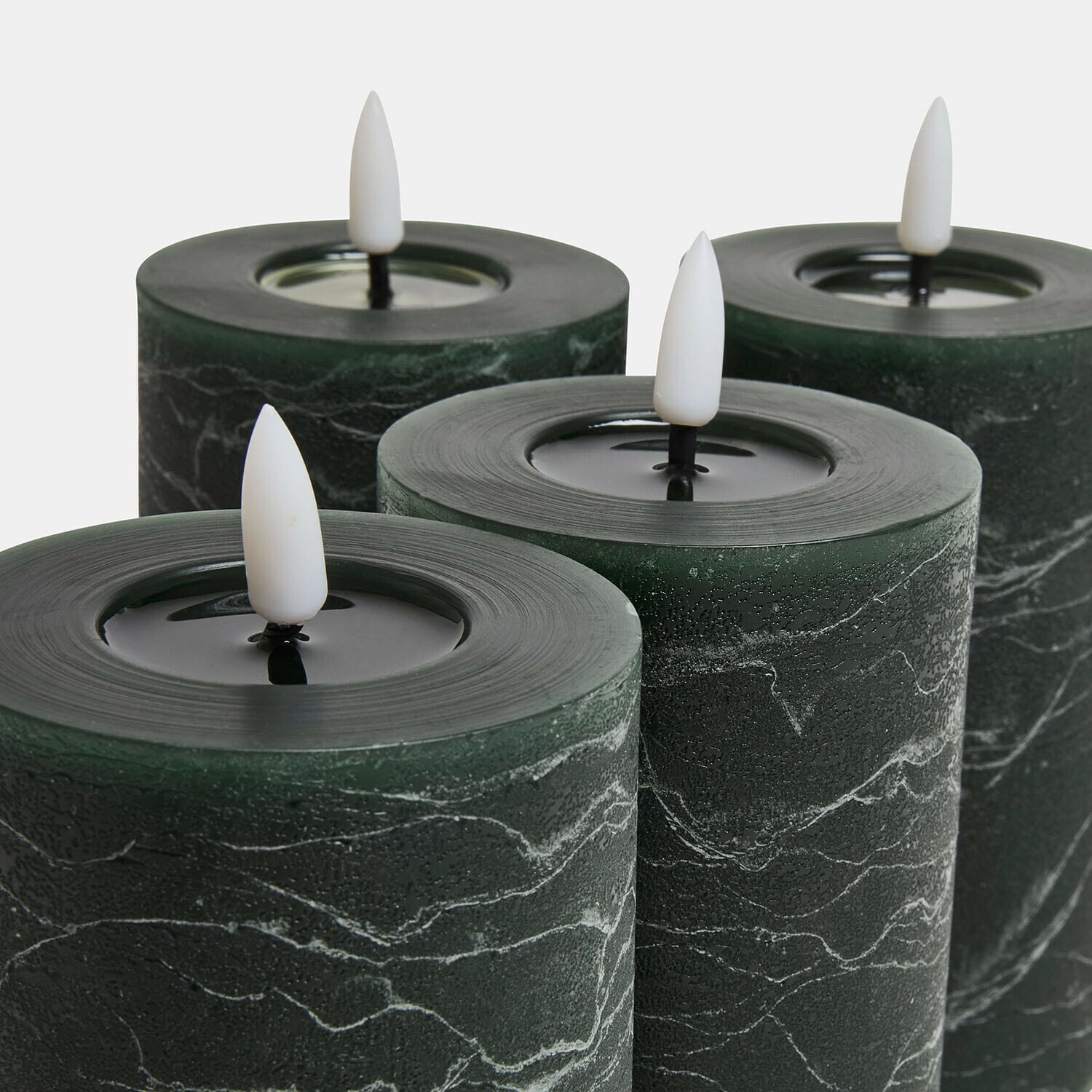 Lot de 4 bougies cylindriques à LED Rimfalla