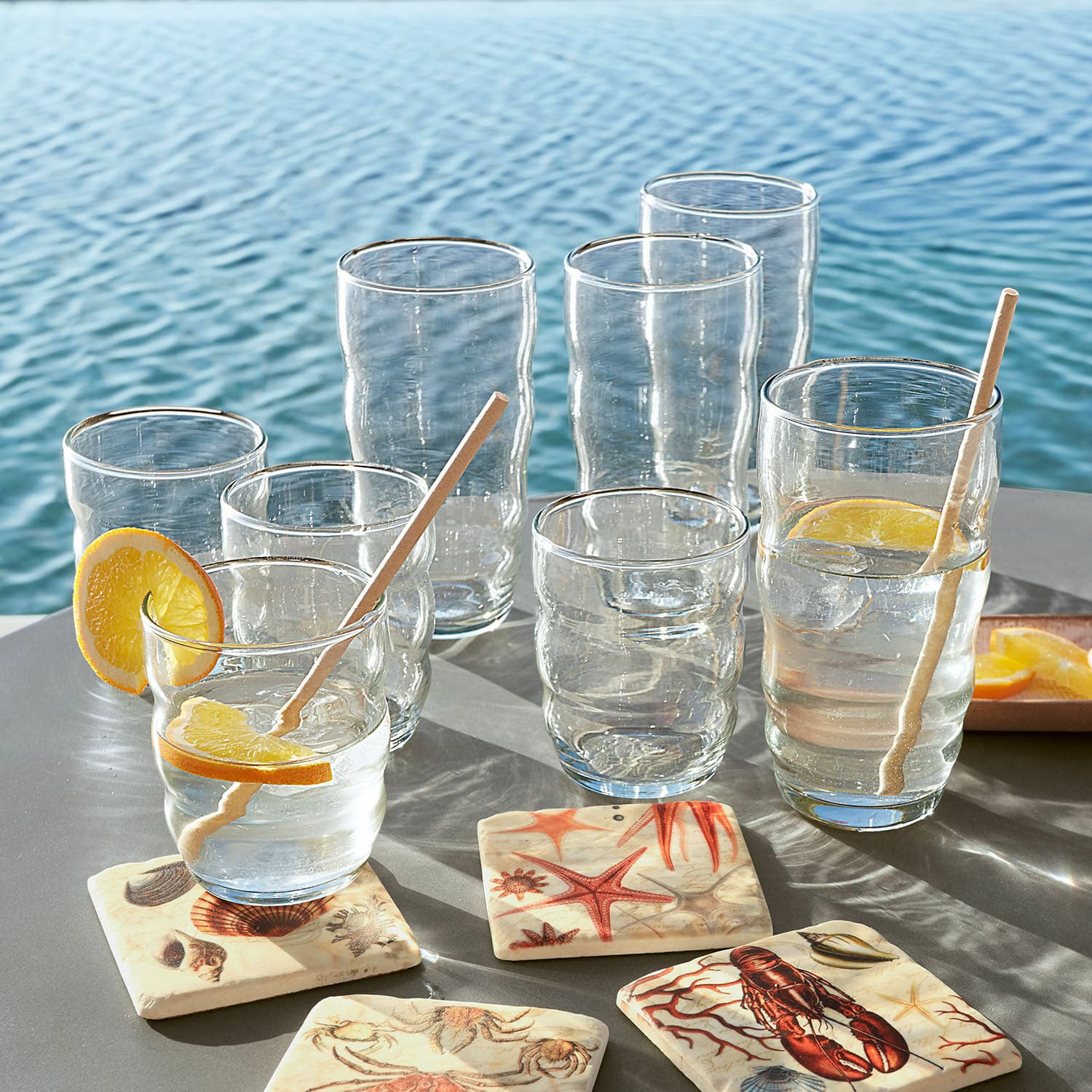 Lot de 4 verres Tournavin