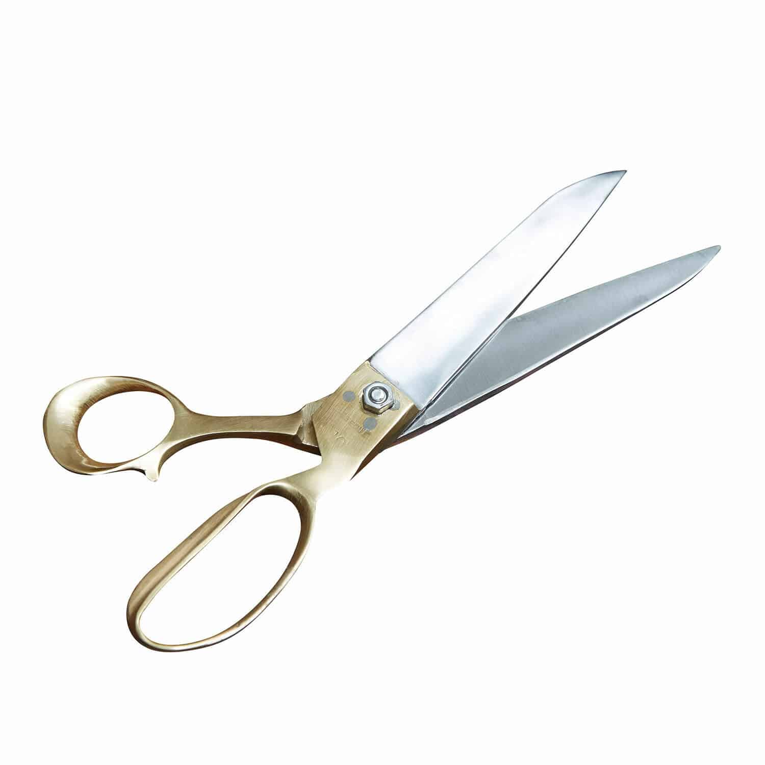 Ciseaux Leon Grand ciseau de couture avec lames en acier et poignée en laiton pour une coupe précise des tissus