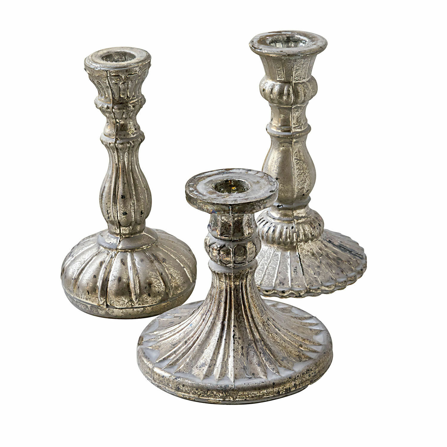 Lot de 3 bougeoirs Bretagne