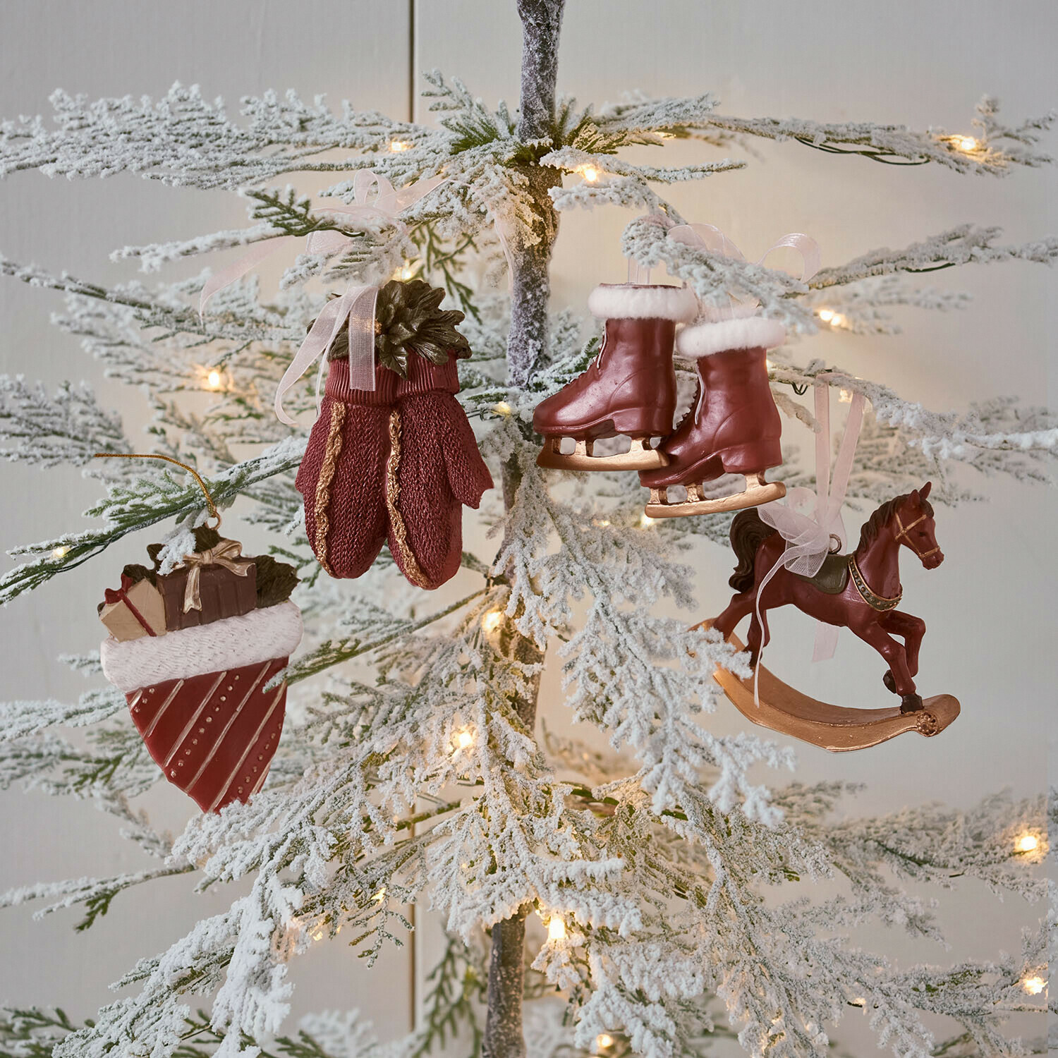 Lot de 4 décorations à suspendre Maisonpetite
