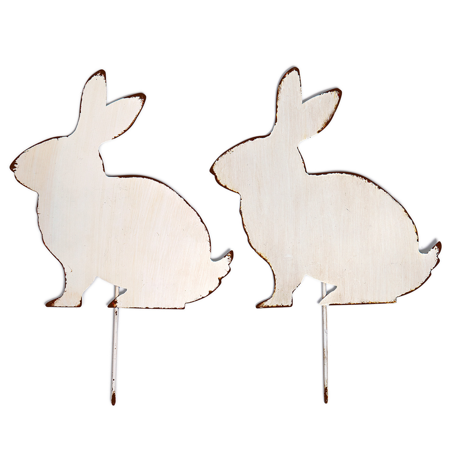 Lot de 2 décorations lapin Marty