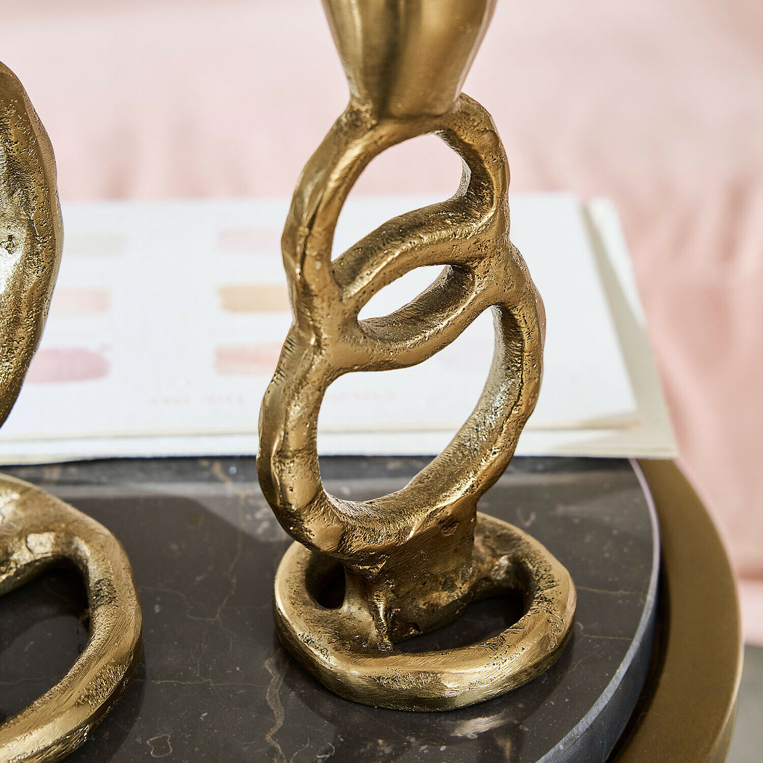 Lot de 2 bougeoirs Corvane