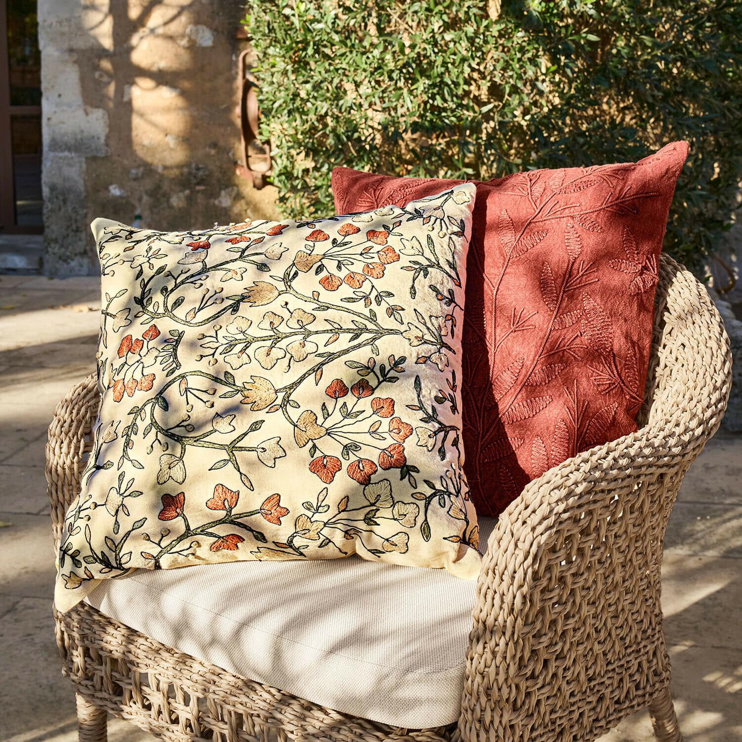 Lot de 2 housses de coussins Calévine